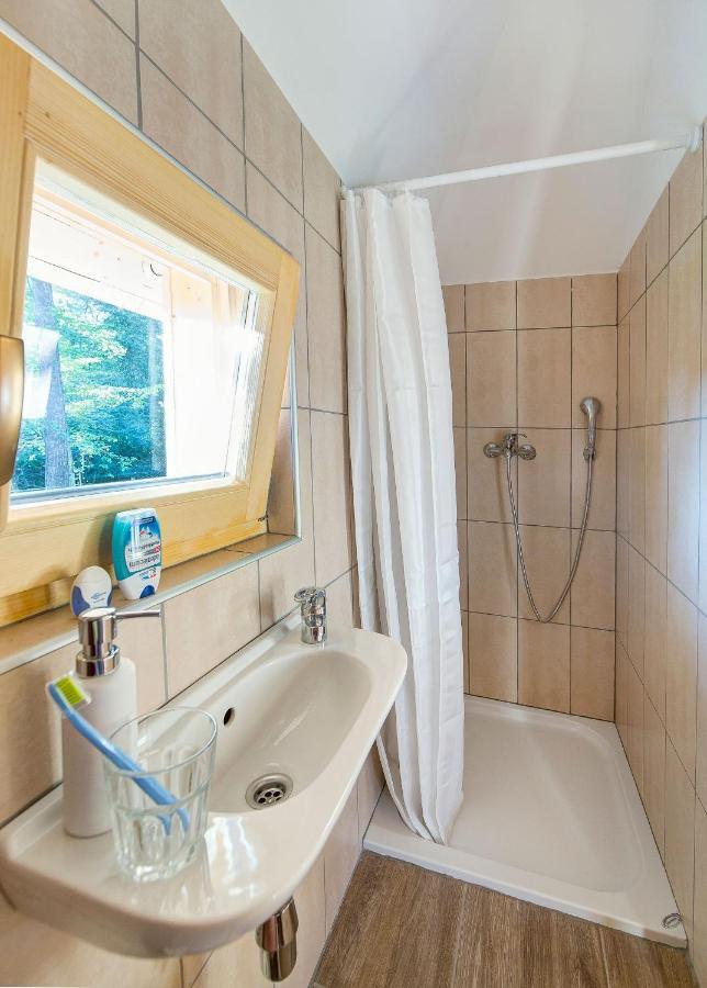 Wooden Cottage Patio Private Bathroom