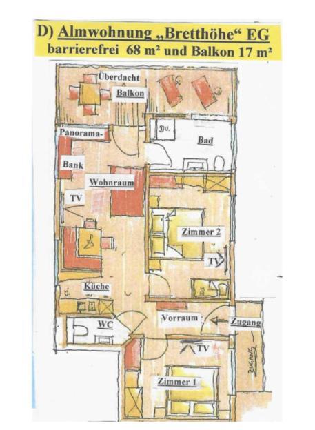 Apartment mit Balkon