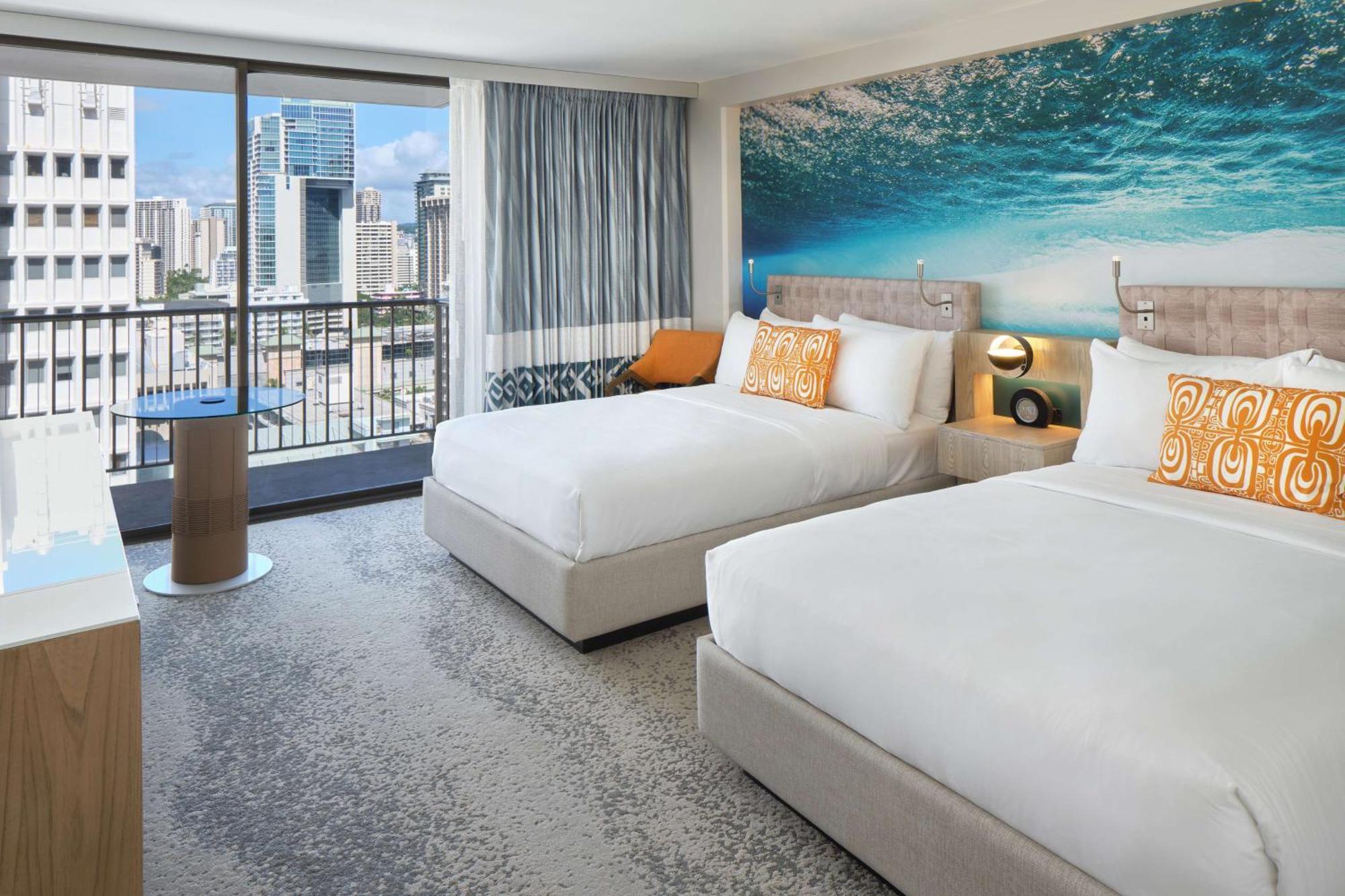 Accessible Partial Ocean View 2 Double Beds