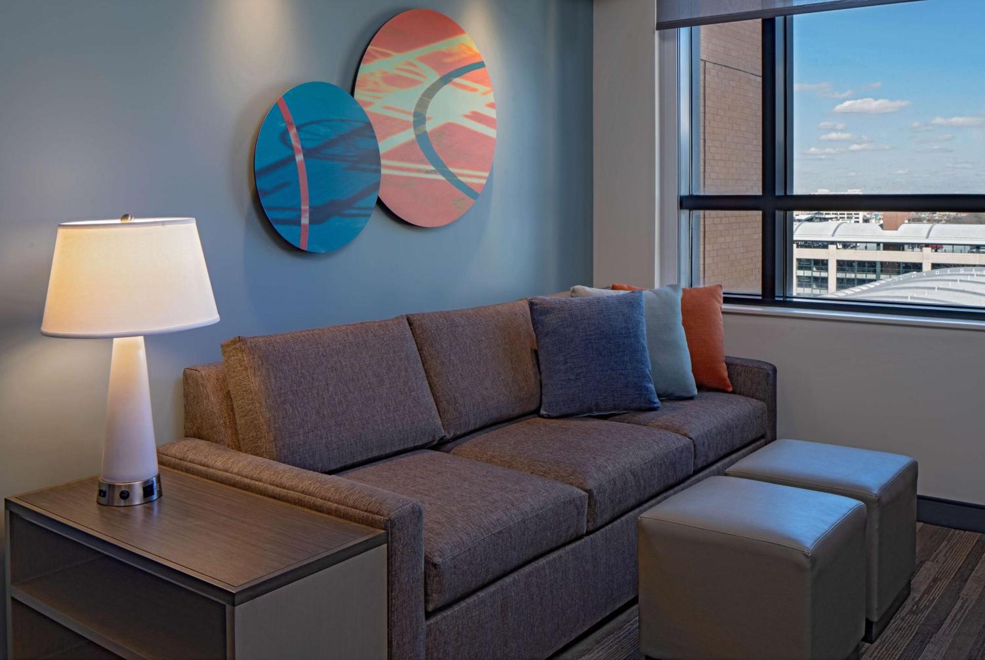 One-Bedroom King Suite Sofa Bed Kitchen