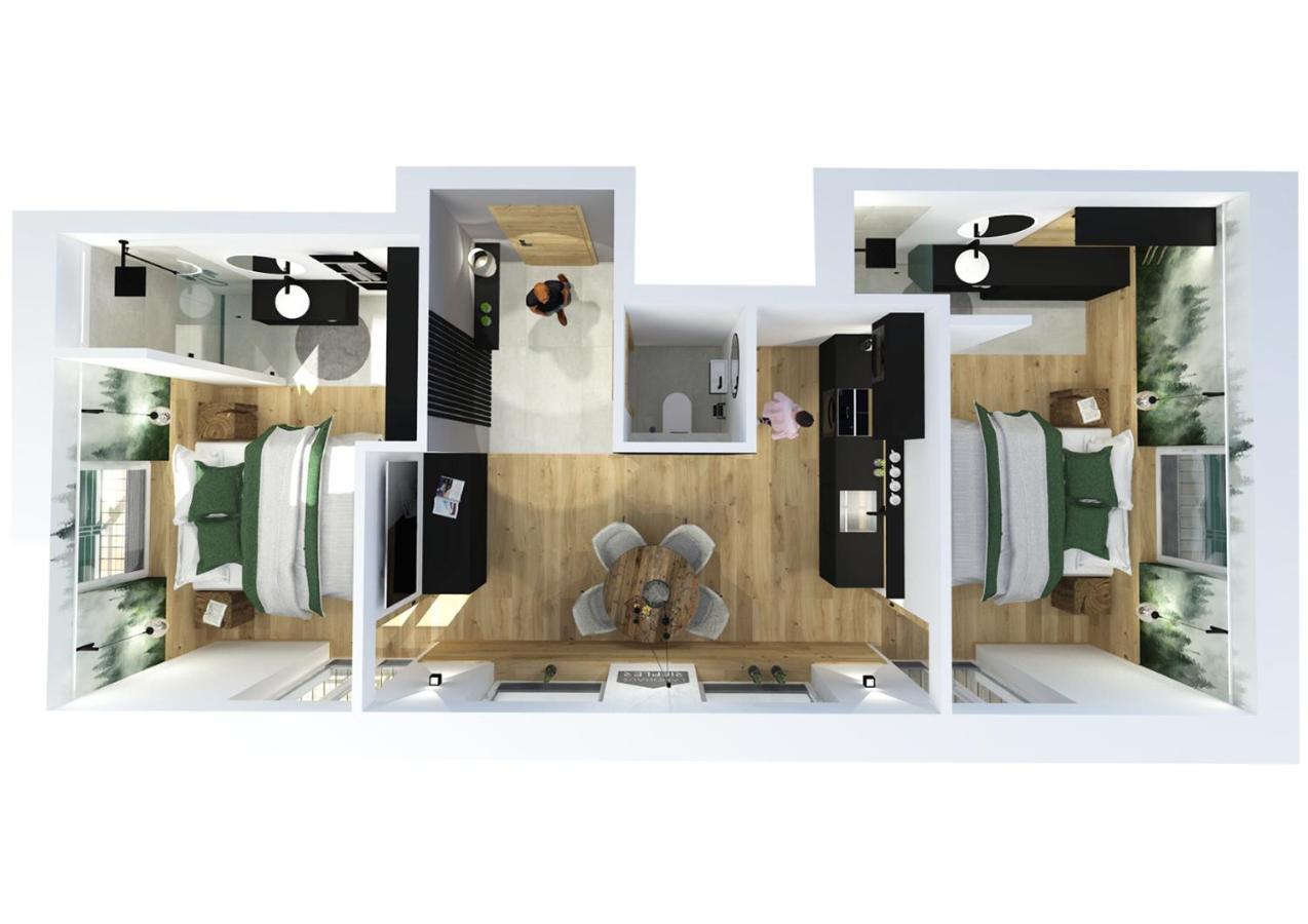 Apartment mit Balkon