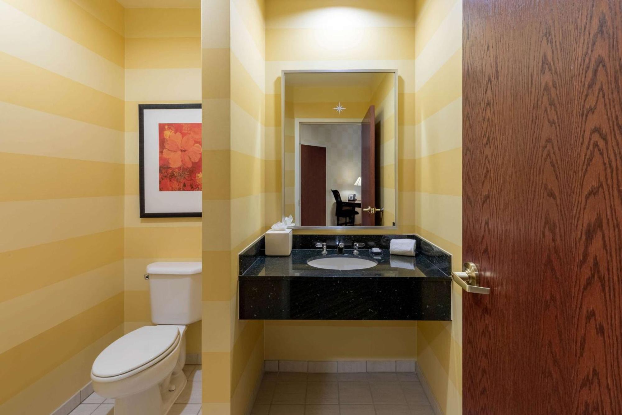 1 King Bed One-Bedroom Mobility or Hearing Impaired Accessible Suite Non-Smoking