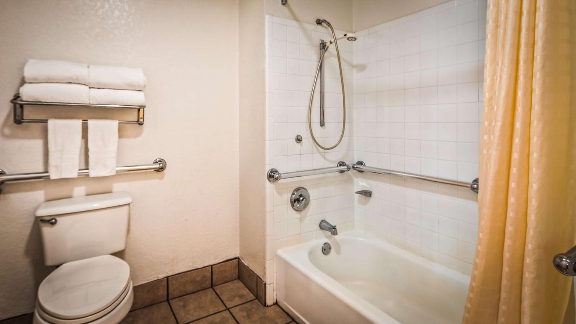 King Room Bath Tub Sofa Bed Mobility Accessible