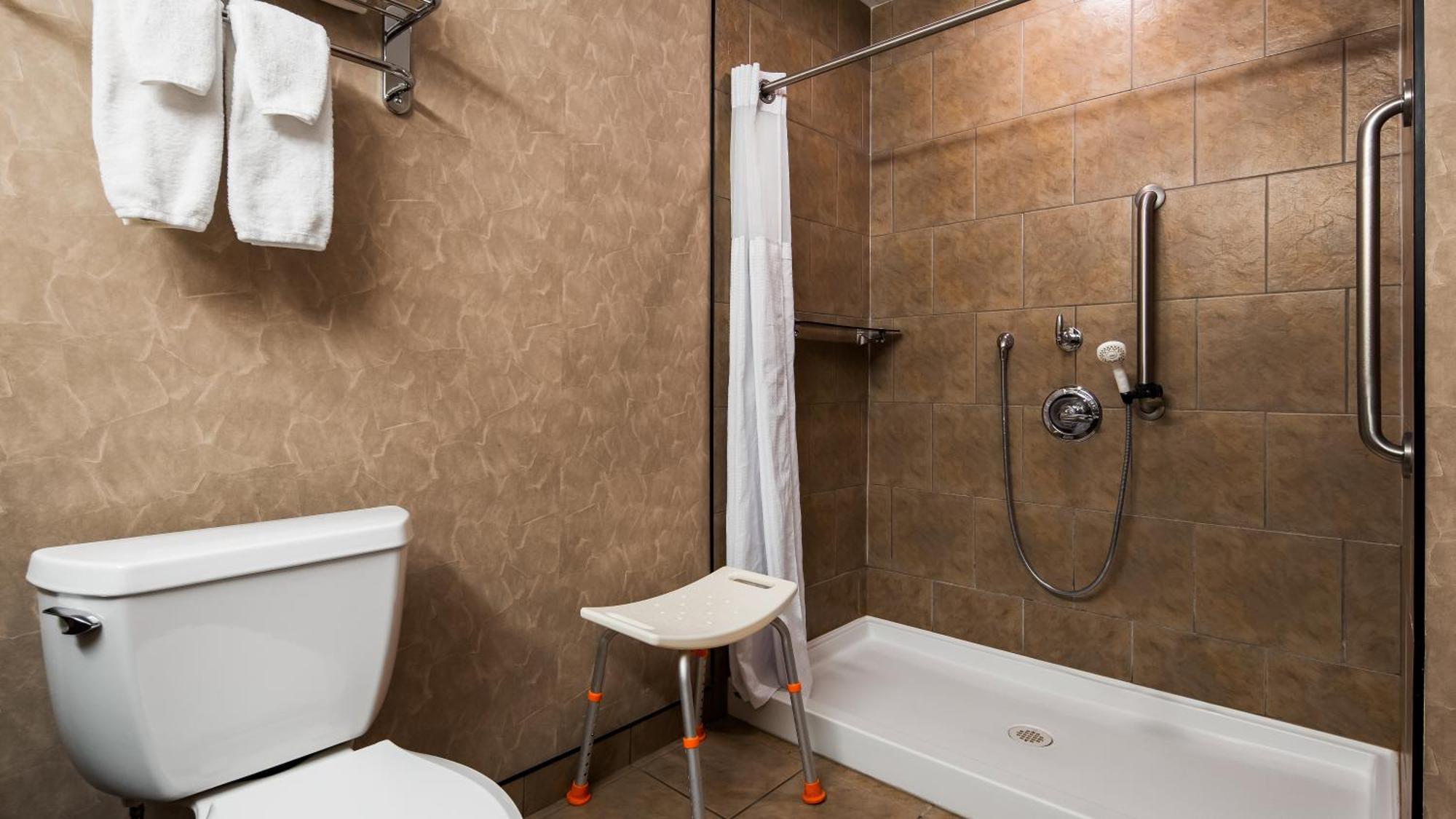 King Room Walk Shower Mobility Accessible or Non-Smoking