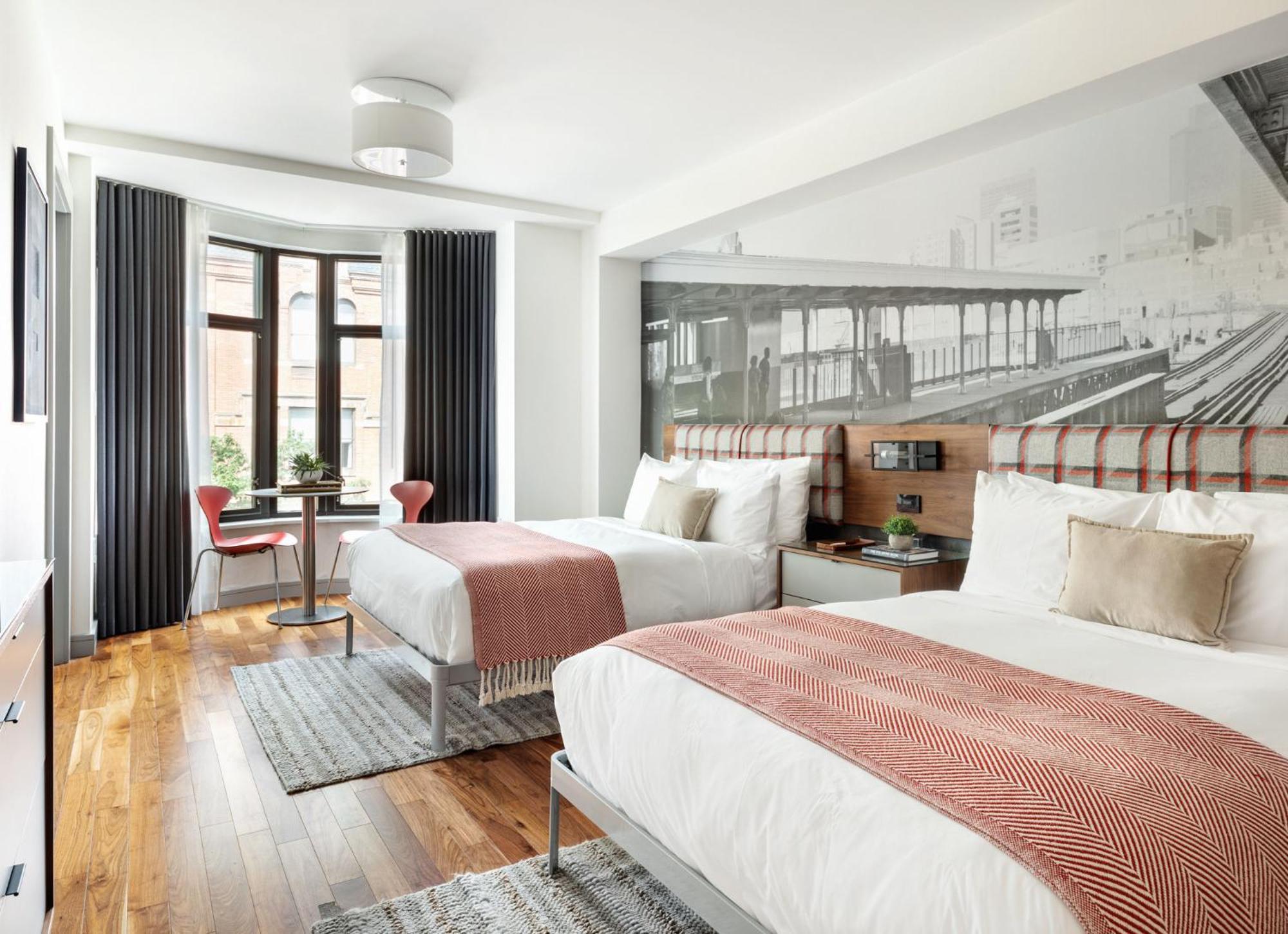 Revolution Loft Two Double Beds Bathroom Room