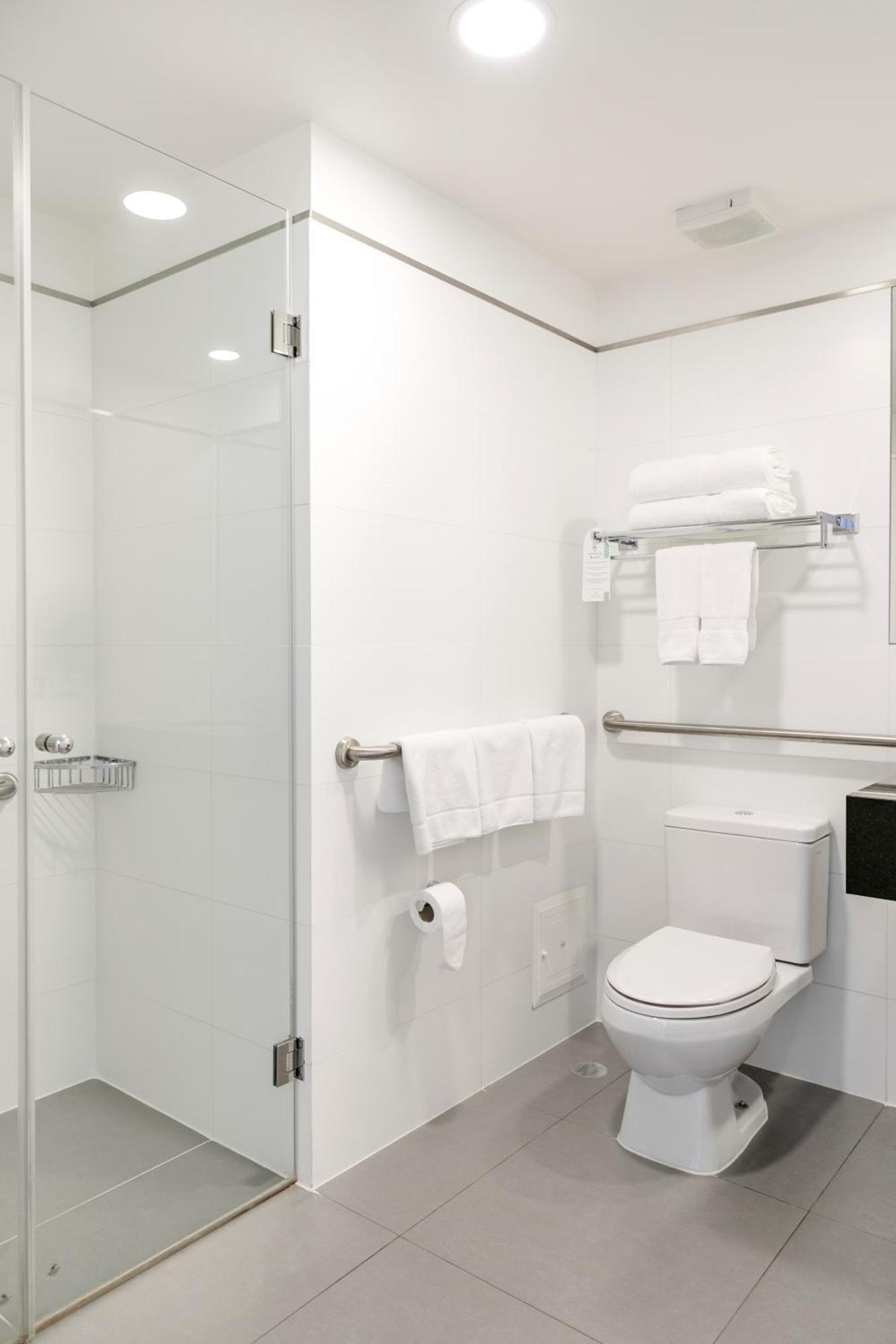 Double Room Two Double Beds Roll Shower Mobility Access or Non-Smoking