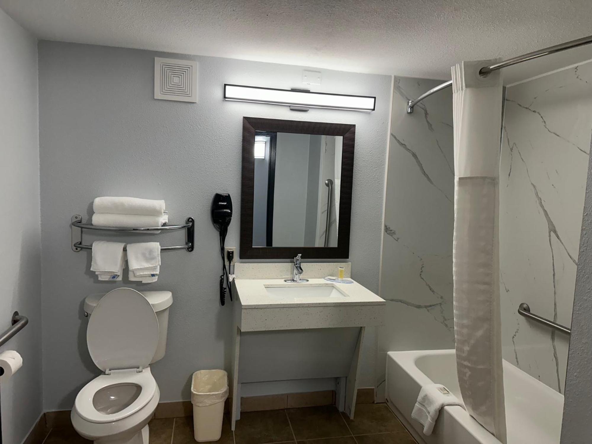 King Room Tub Grab Bars Mobility or Hearing Accessible Non-Smoking