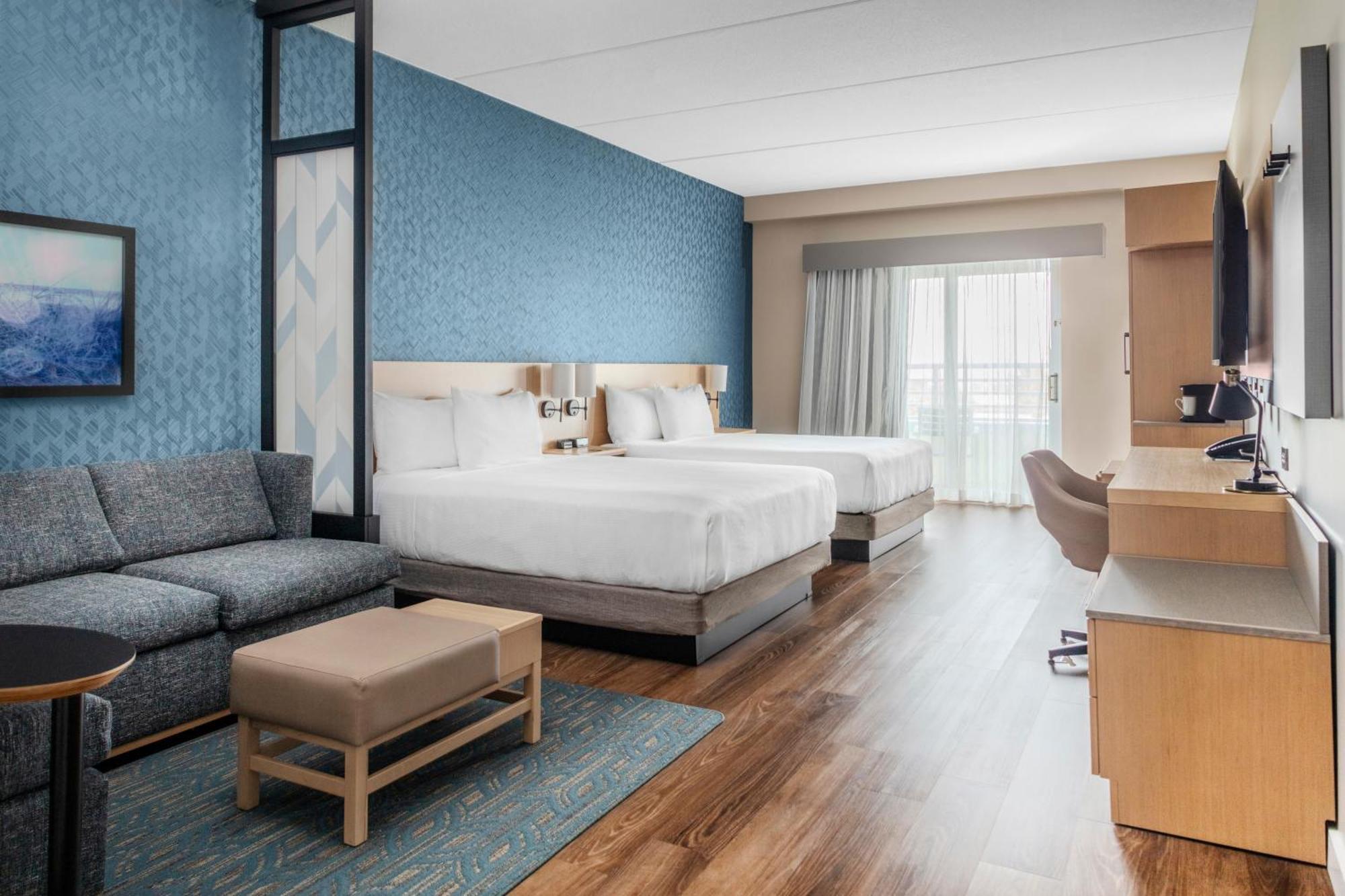 Queen Room with Two Queen Beds and Sofa Bed - Balcony/Mobility Accessible