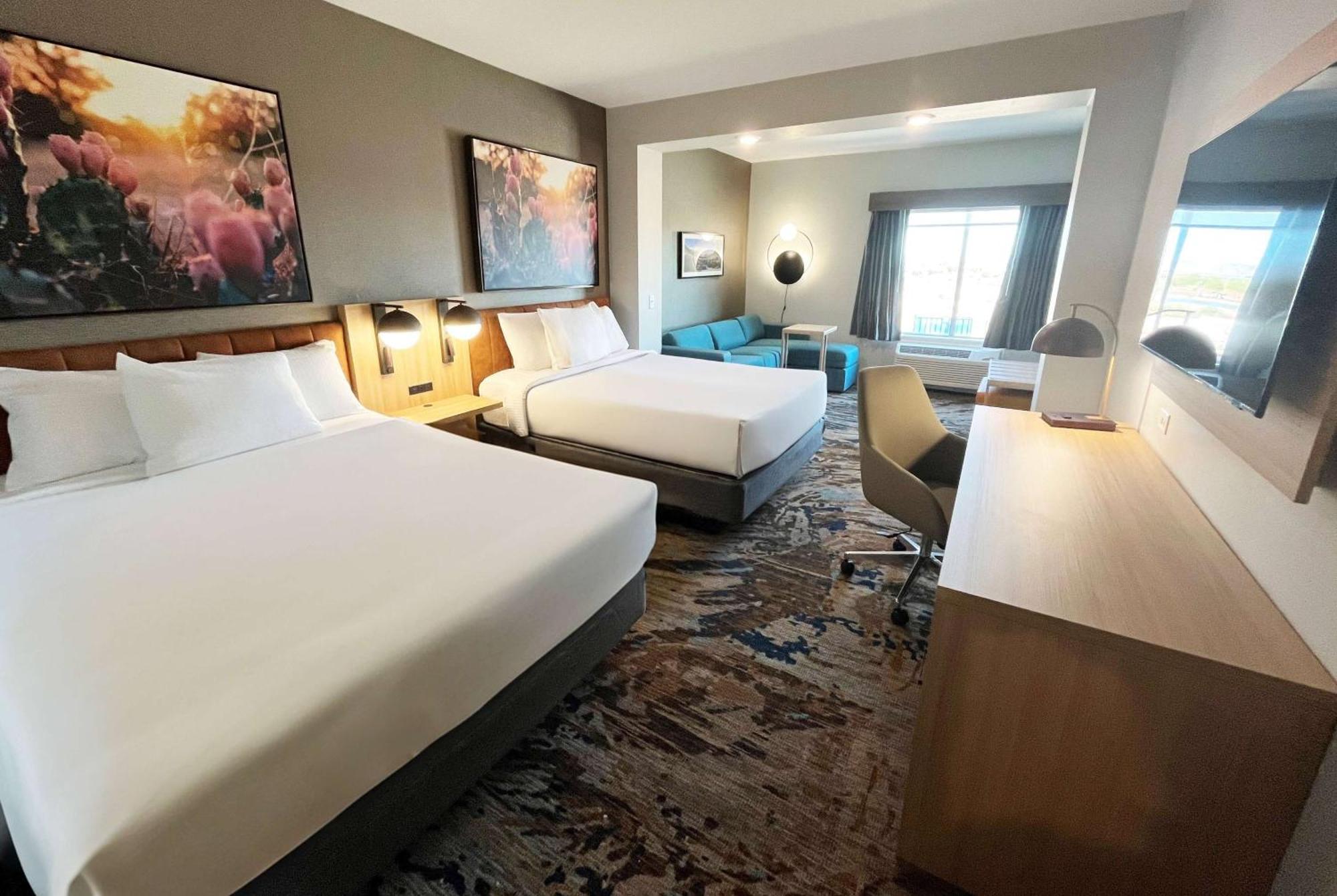 Queen Suite with Two Queen Beds and Sofa Bed