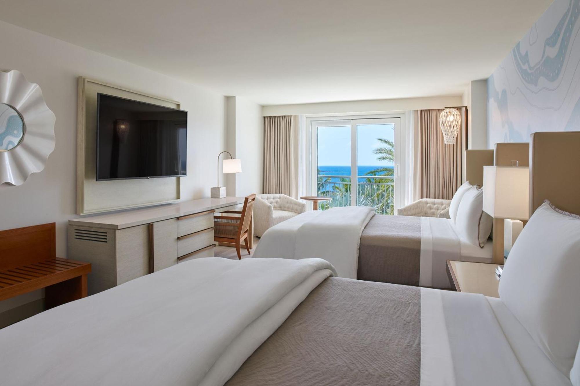 Queen Room Two Queen Beds Partial Ocean View