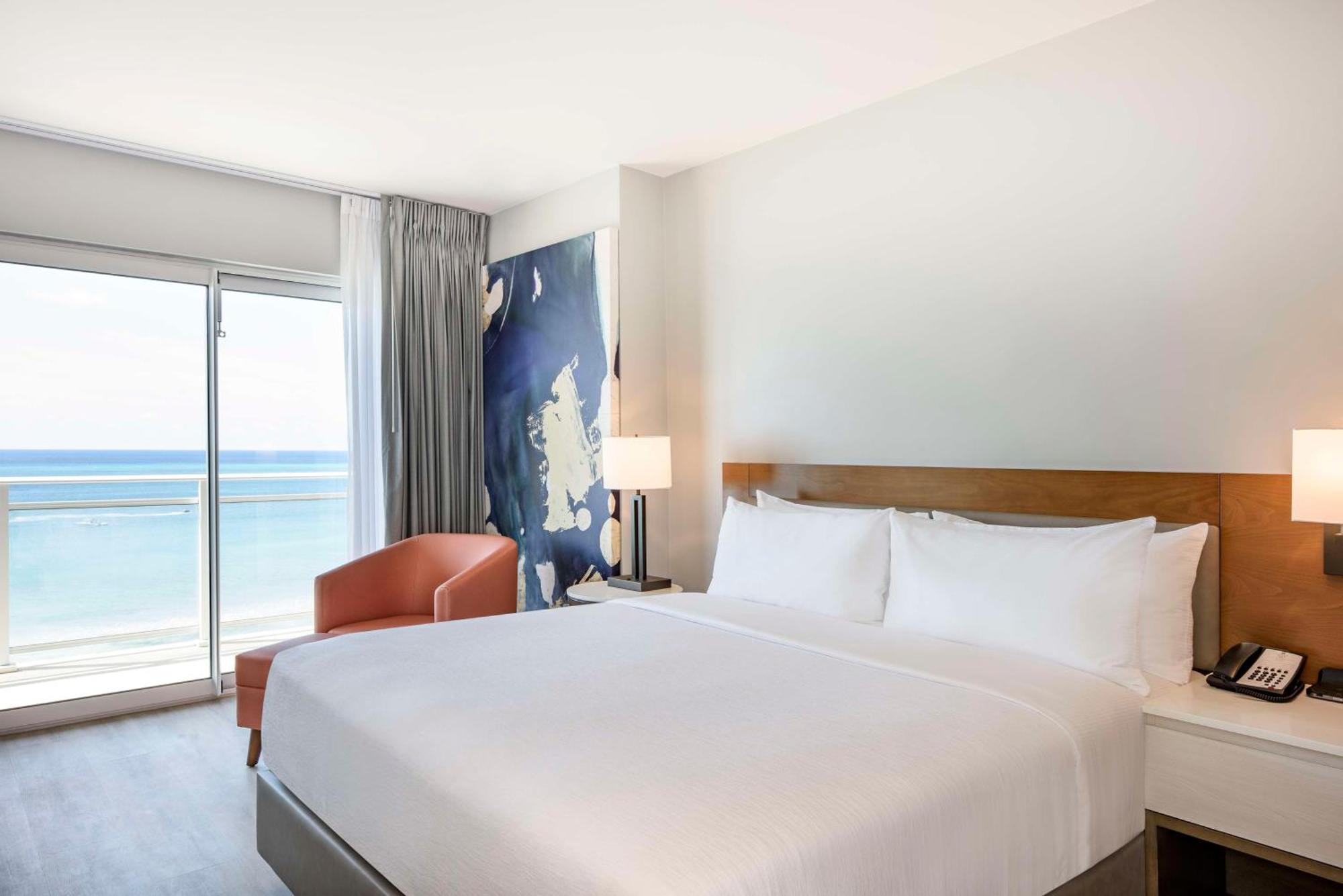 Suíte de 1 quarto com cama queen-size e vista do mar - Último andar