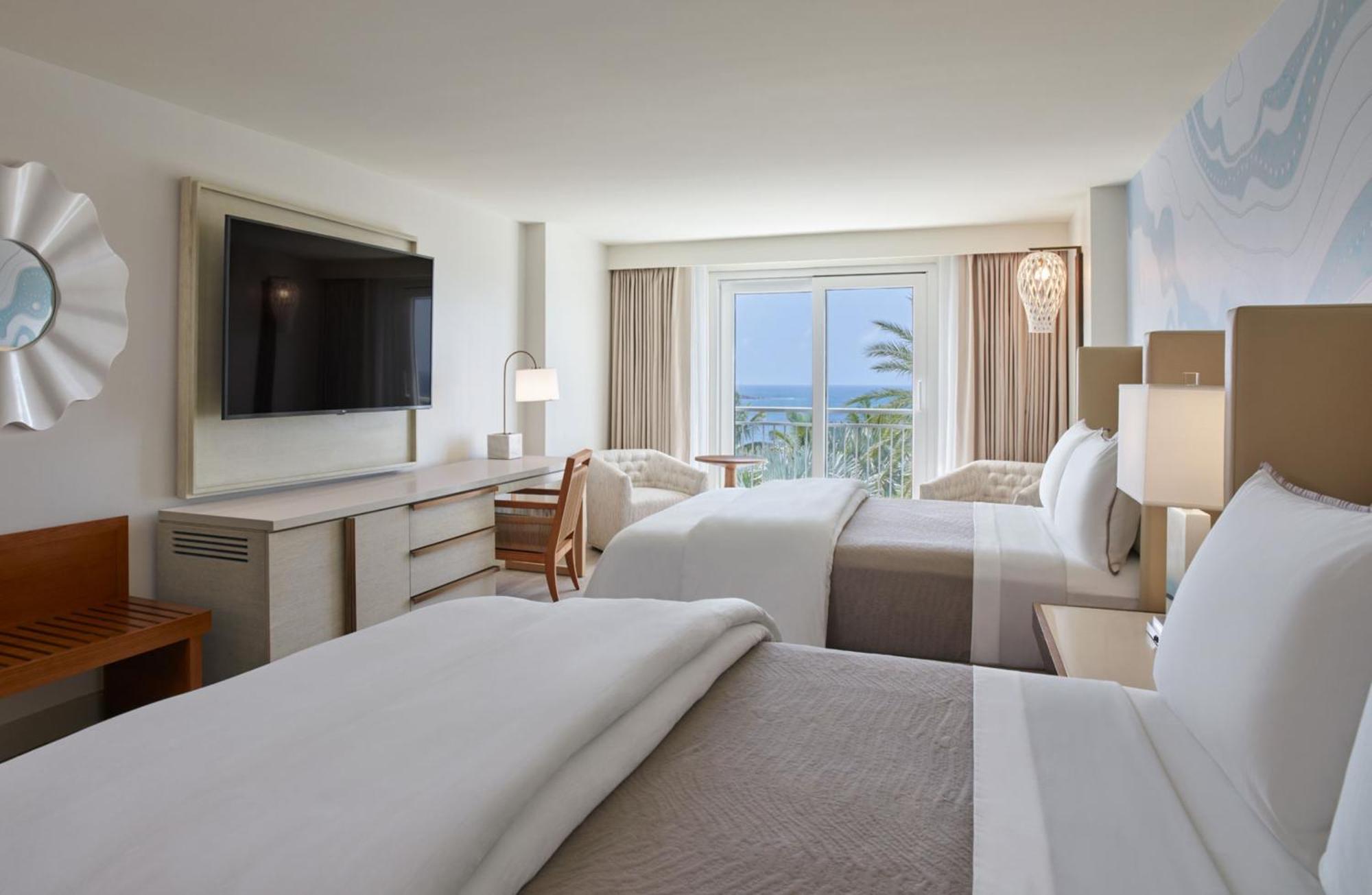 Queen Room Two Queen Beds Partial Ocean View
