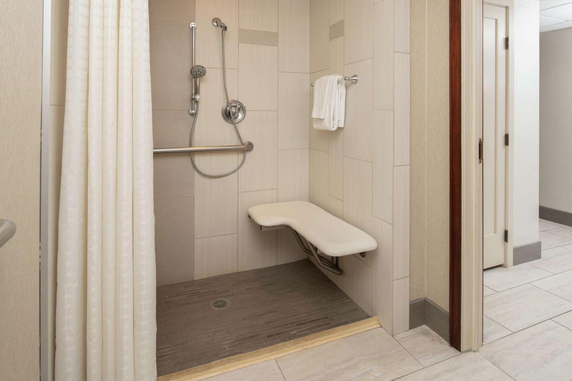 Two Queen Beds Hear Accessible Roll Shower
