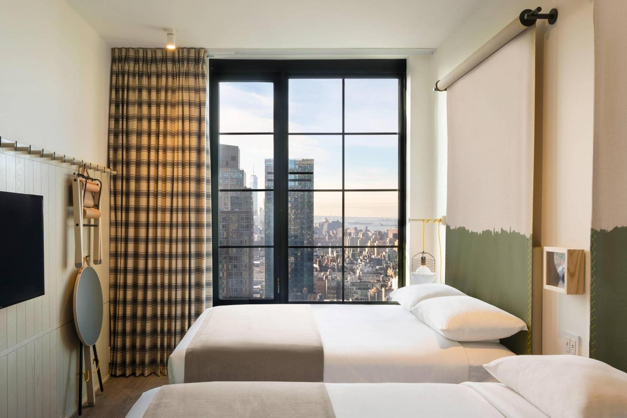 Double Room Two Double Beds City View