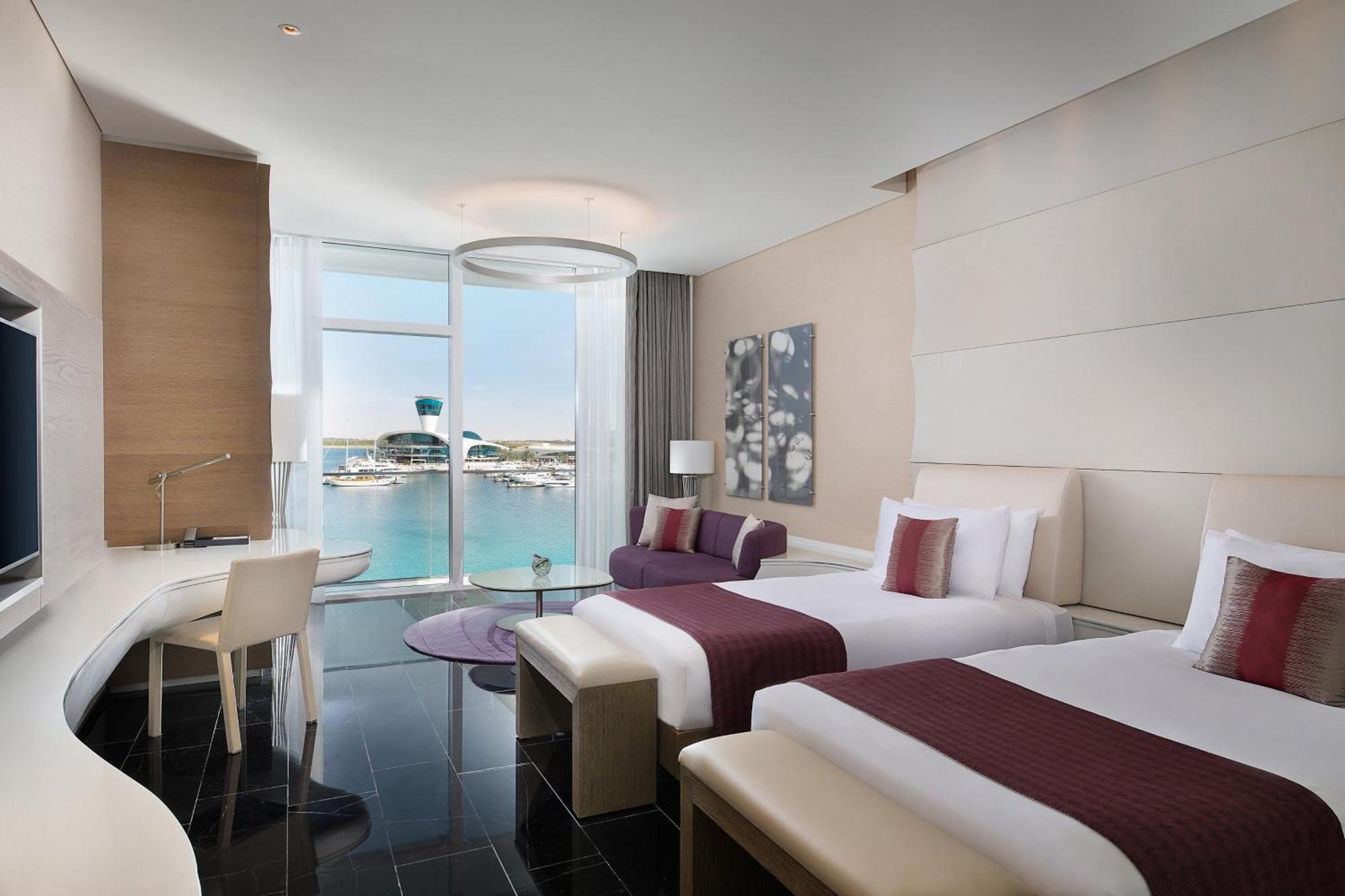 Deluxe Guest Room 2 Twin or Single Beds Marina View Complimentary Yas Beach Access