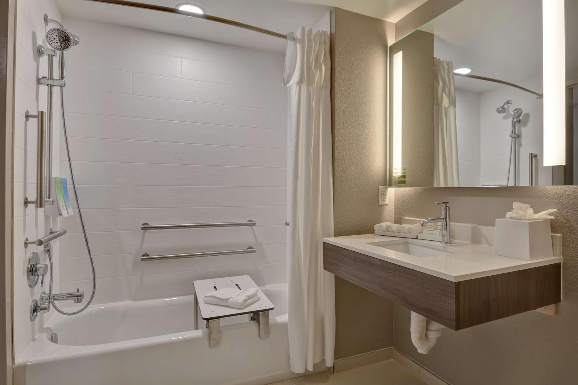 Accessible Studio King Suite with City View and Bath Tub
