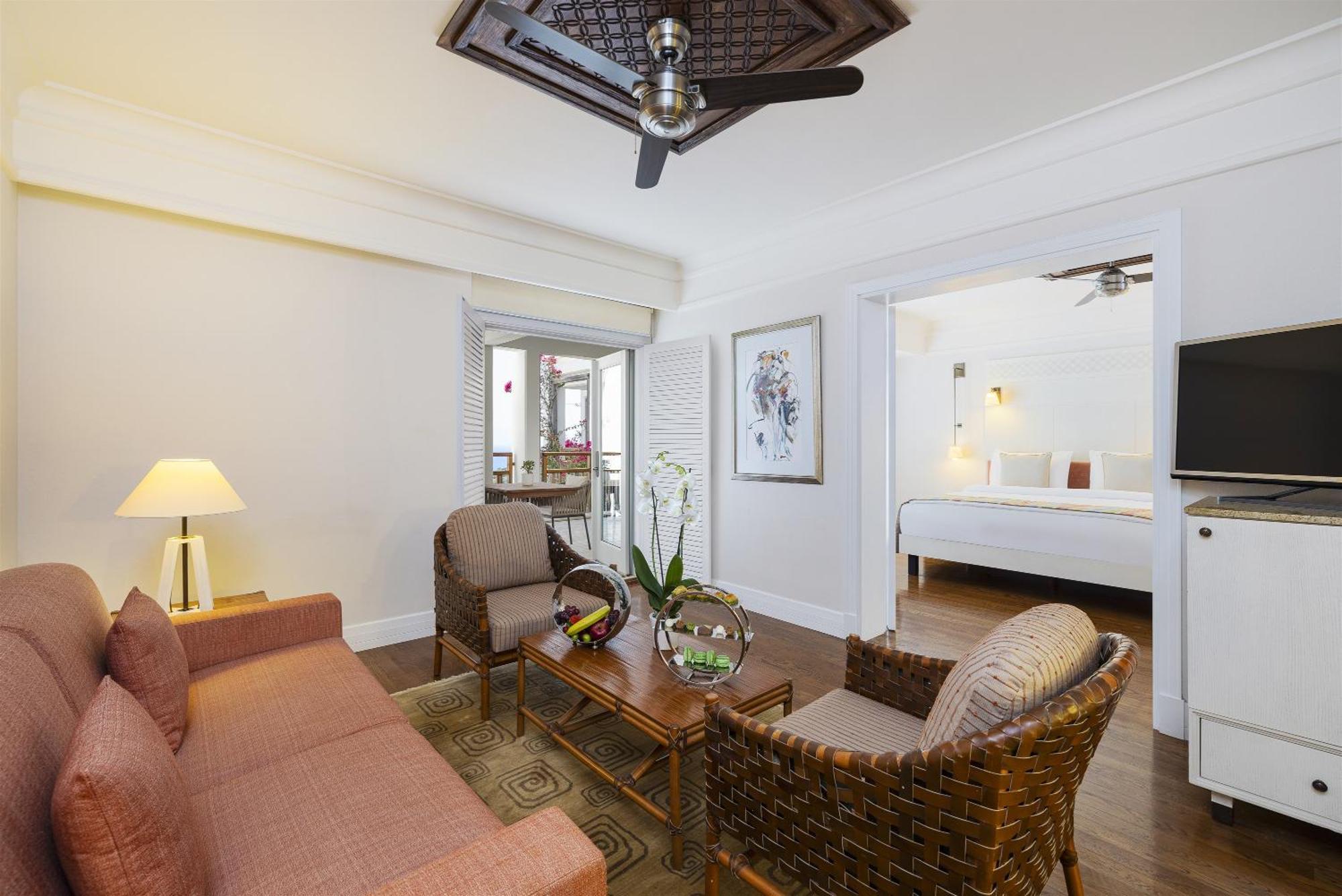 Suite mit 1 Schlafzimmer, Doppelbett und Meerblick