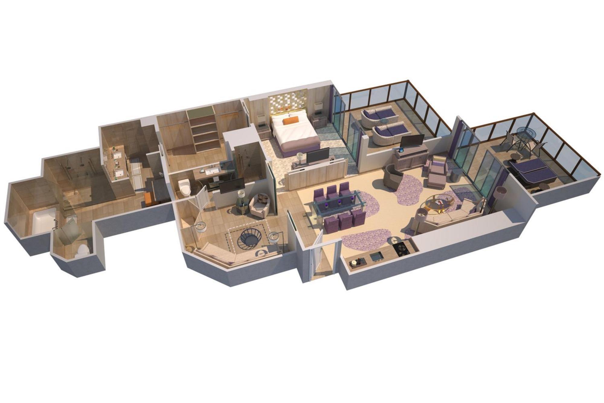 Atlantic Suite Suite 1 King Alternate bed sofa bed
