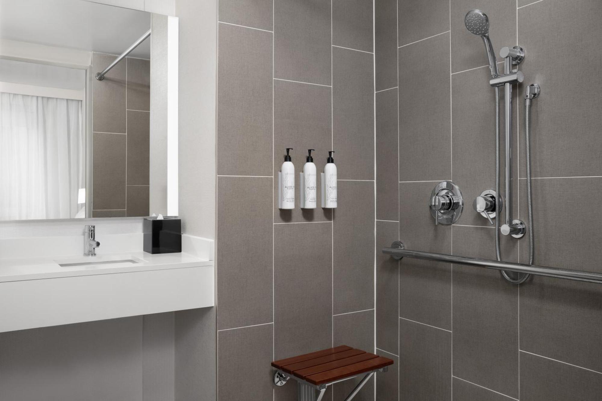King Studio Roll Shower Mobility Hearing Accessible