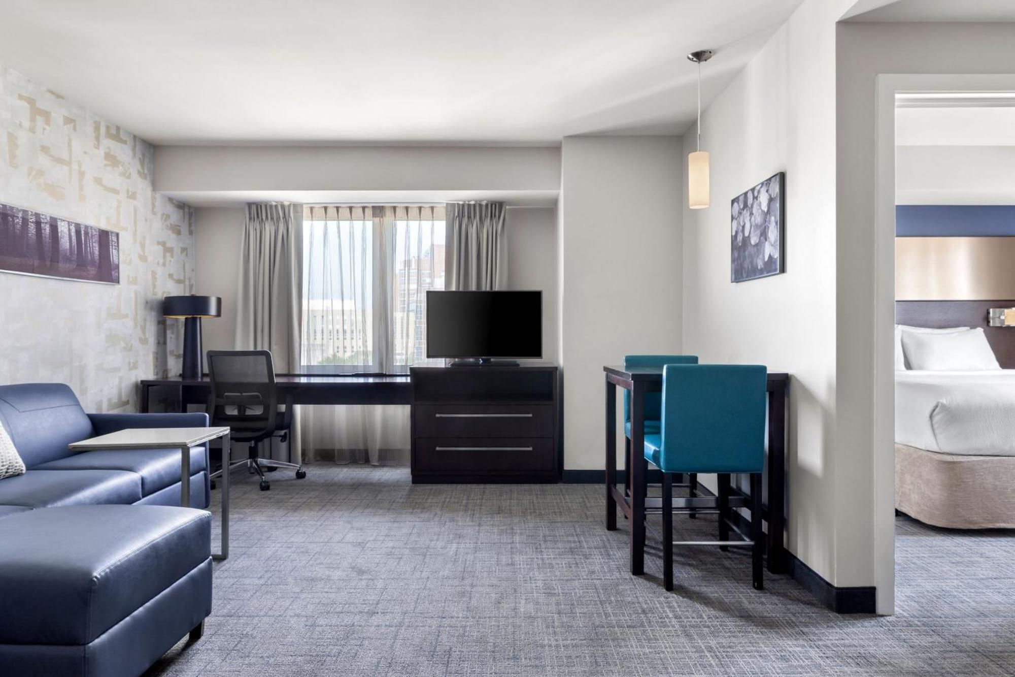 One-Bedroom King Suite Sofa Bed Roll Shower Mobility Hearing Accessible