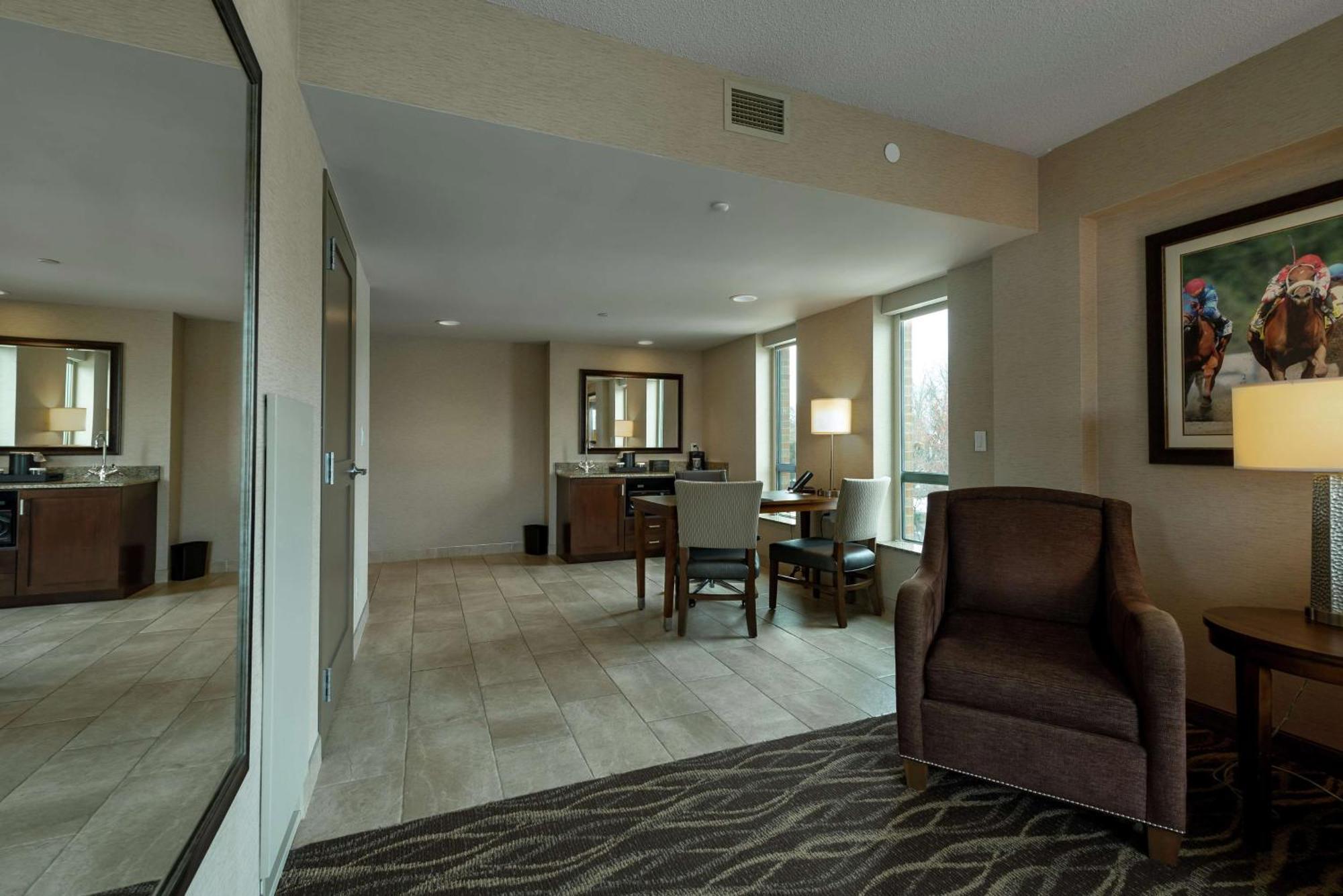 Two-Room Queen Suite Bath Tub Disability Access