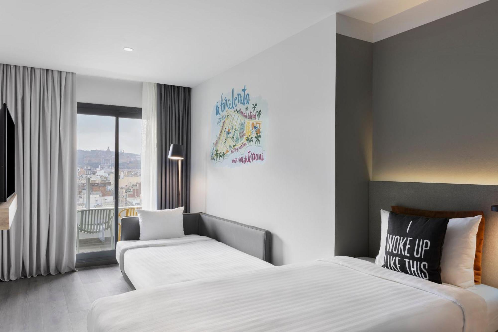 Moxy Double Room Sofa Bed Balcony