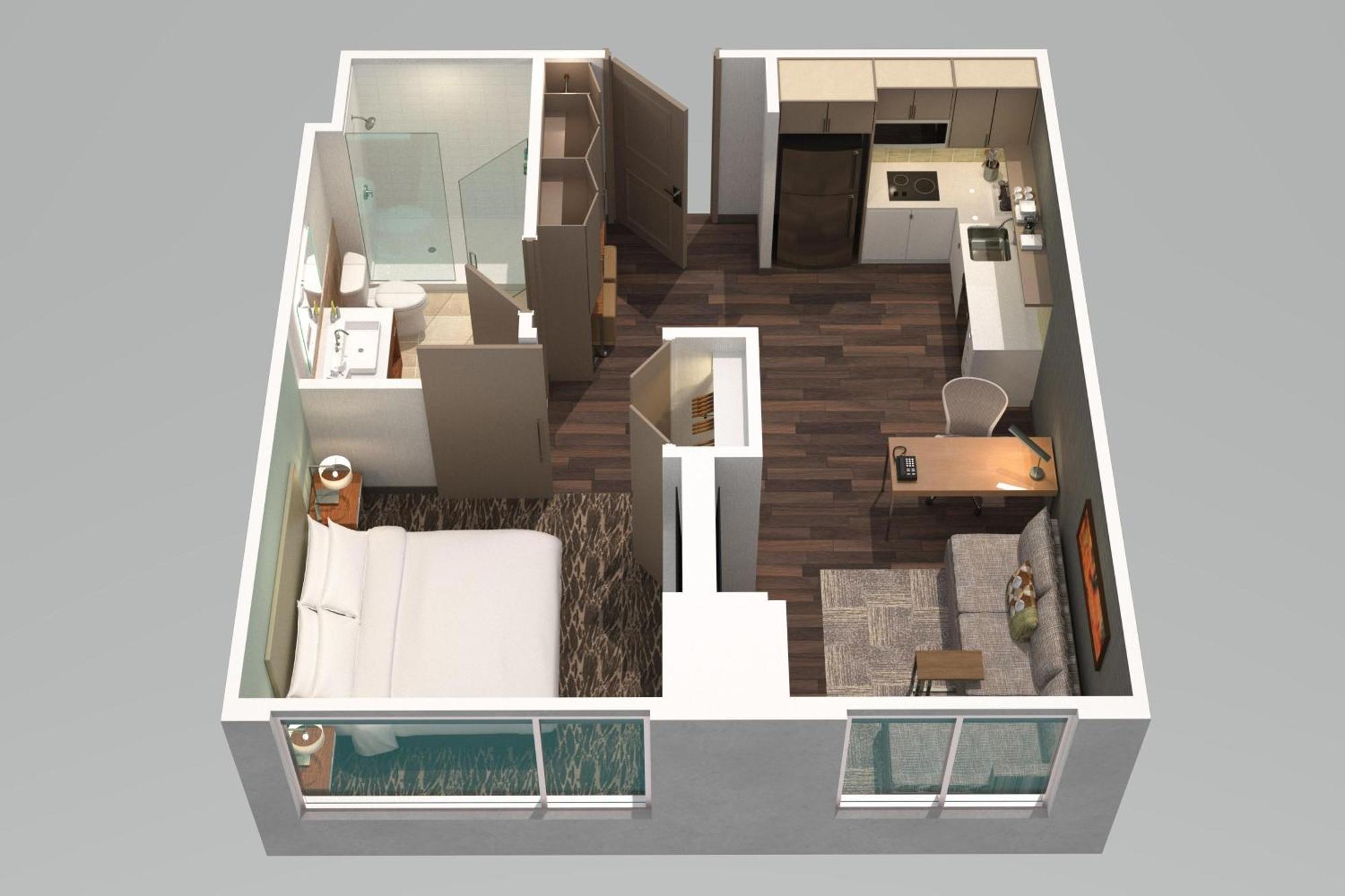 One-Bedroom King Suite Sofa Bed