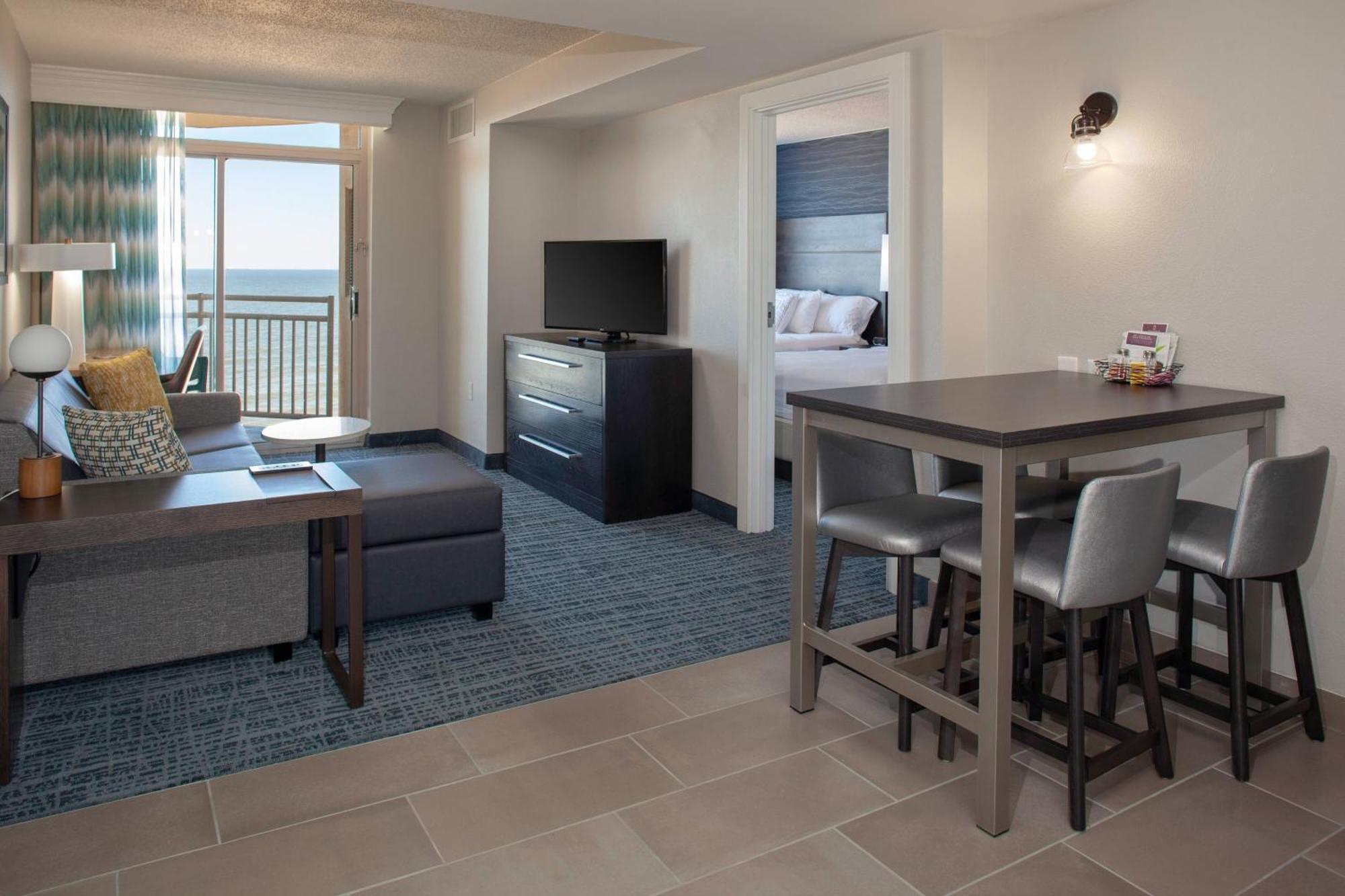 One-Bedroom Residential Suite Two Queen Beds Sofa Bed Oceanfront View