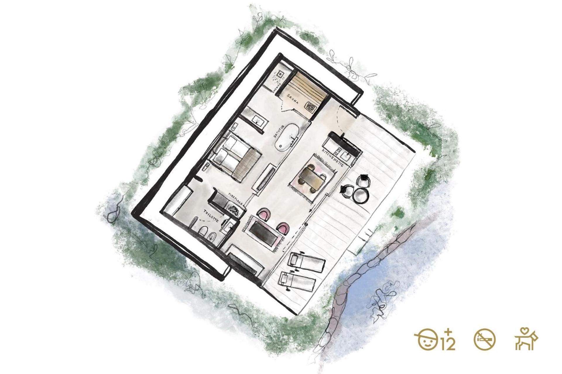 Chalet mit 1 Schlafzimmer