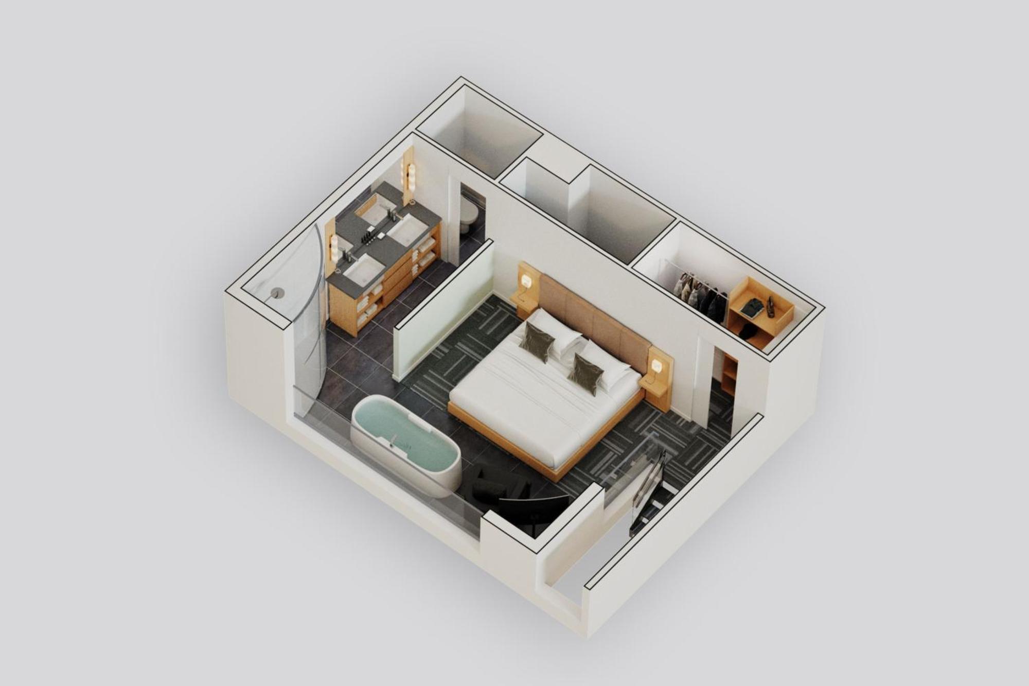 Two-Bedroom Penthouse Suite One King Bed Two Twin Beds Sofa Bed
