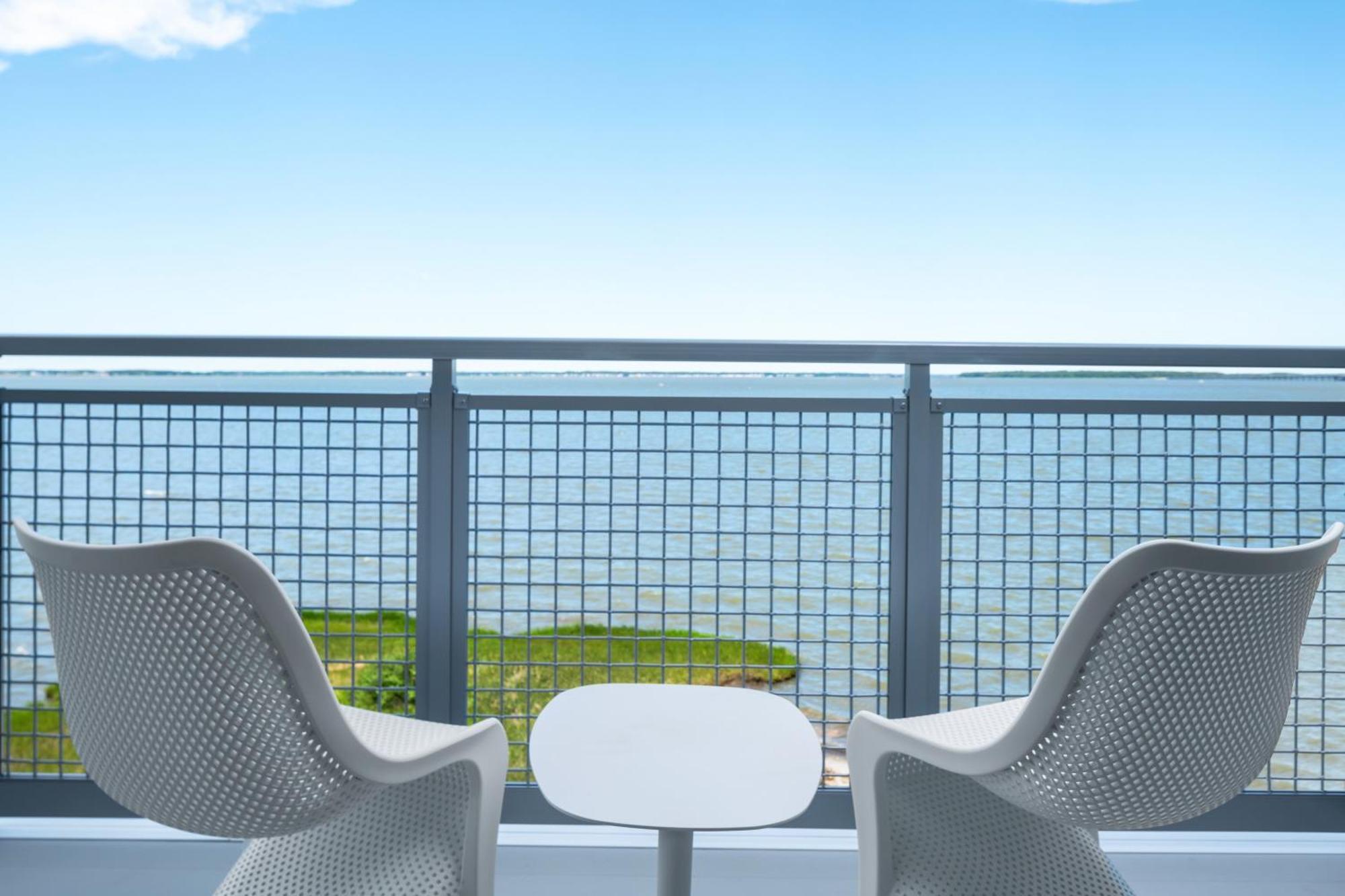 King Room Waterfront View Two Sofa Beds Balcony
