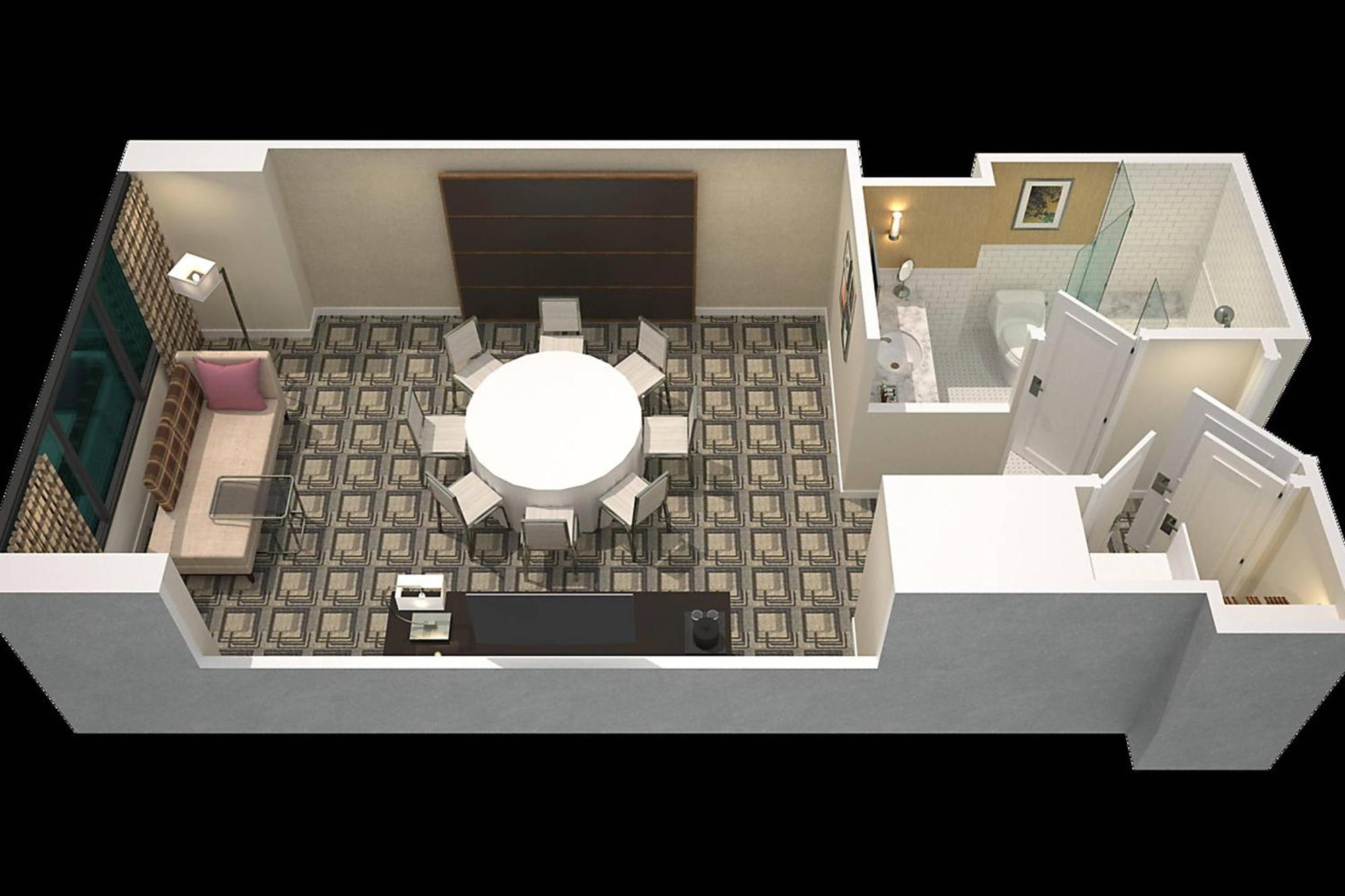 Traditional King Room Adapted Tub Mobility Hearing Accessible