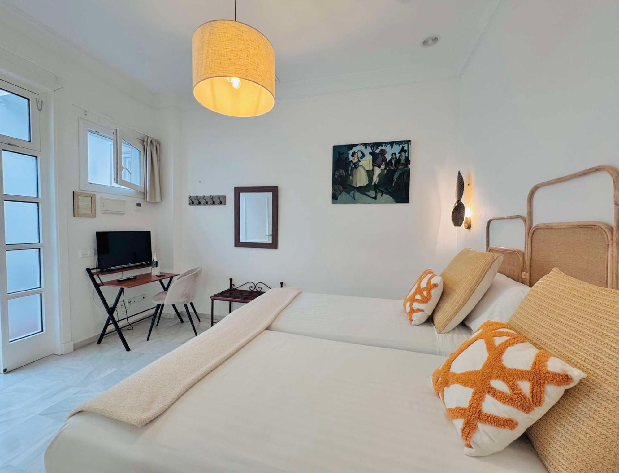 Inside double room window