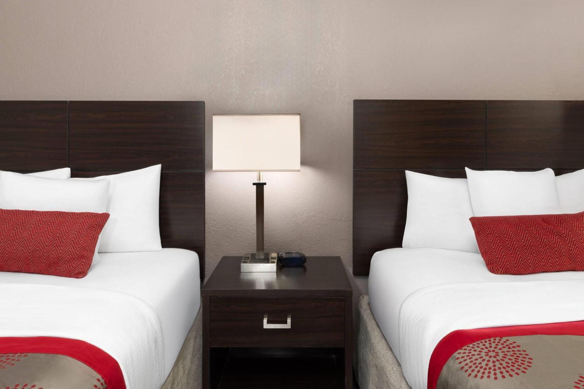 Double Room Two Double Beds Roll Shower Mobility or Hearing Accessible