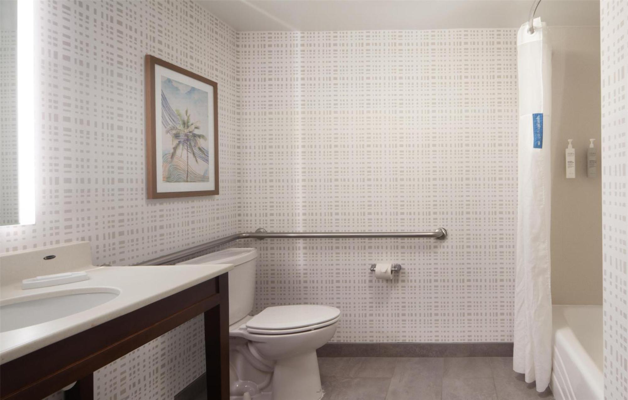 King Room Accessible Tub Mobility Hearing Access or Non-Smoking