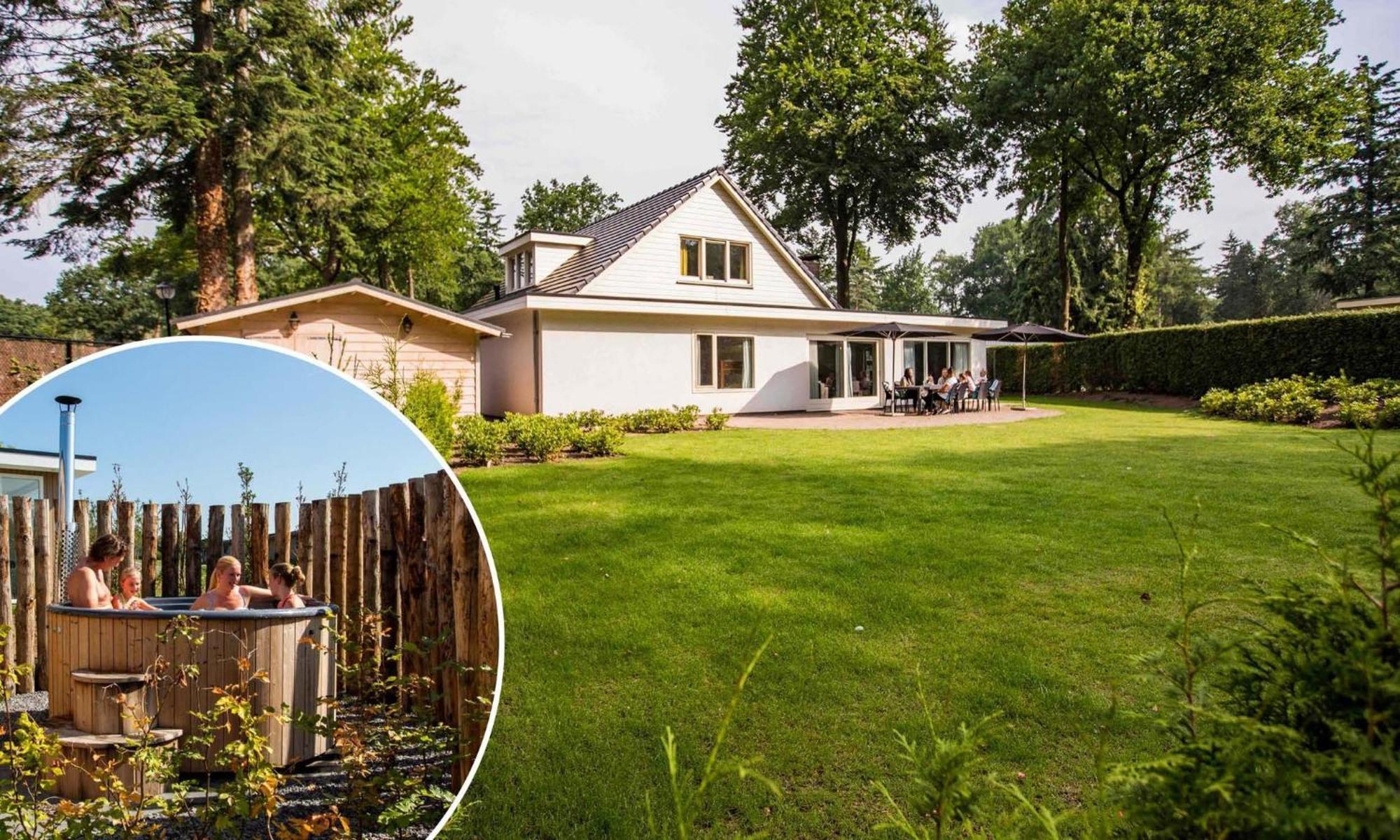Groepsbungalow voor 14 personen met wellness