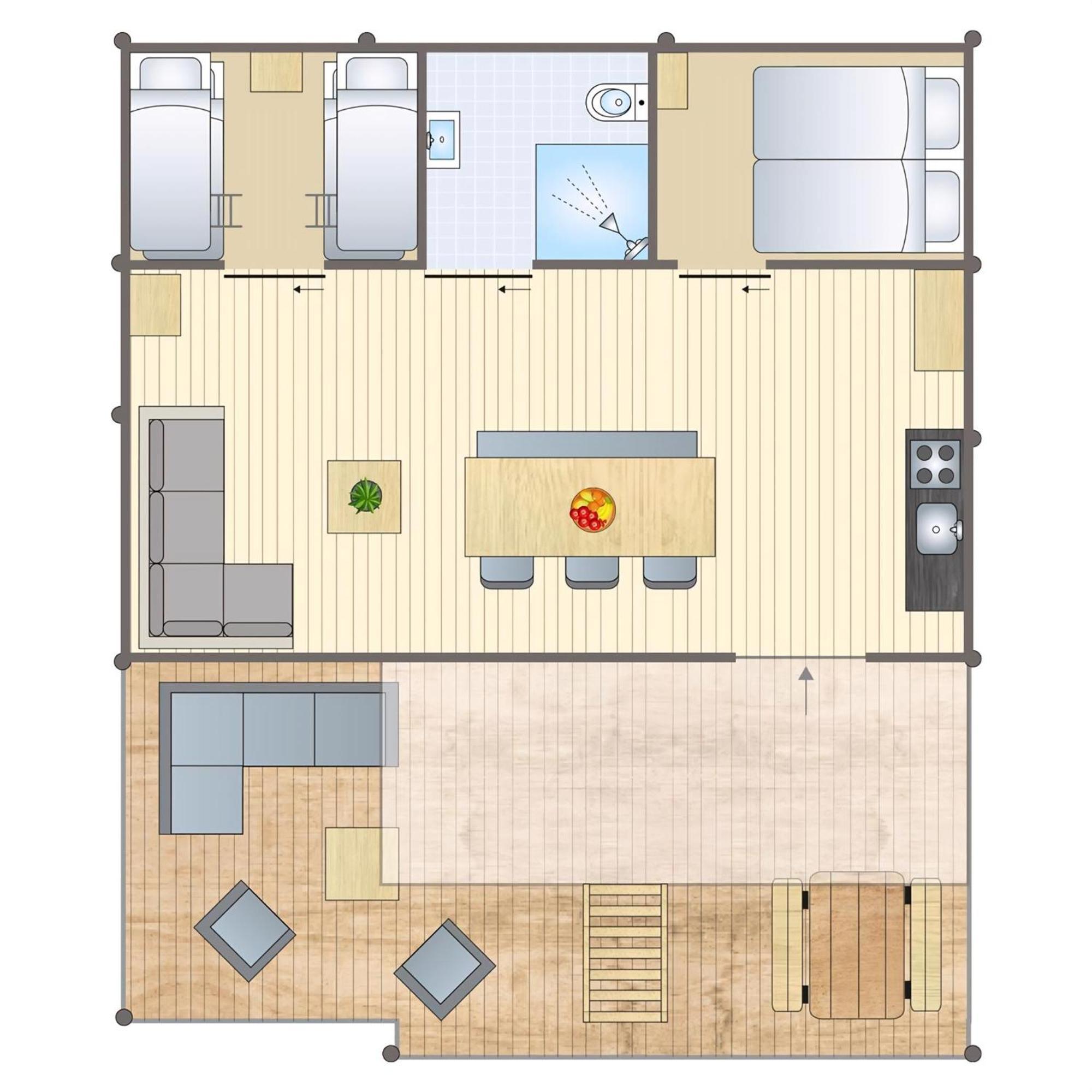 Three-Bedroom Tent