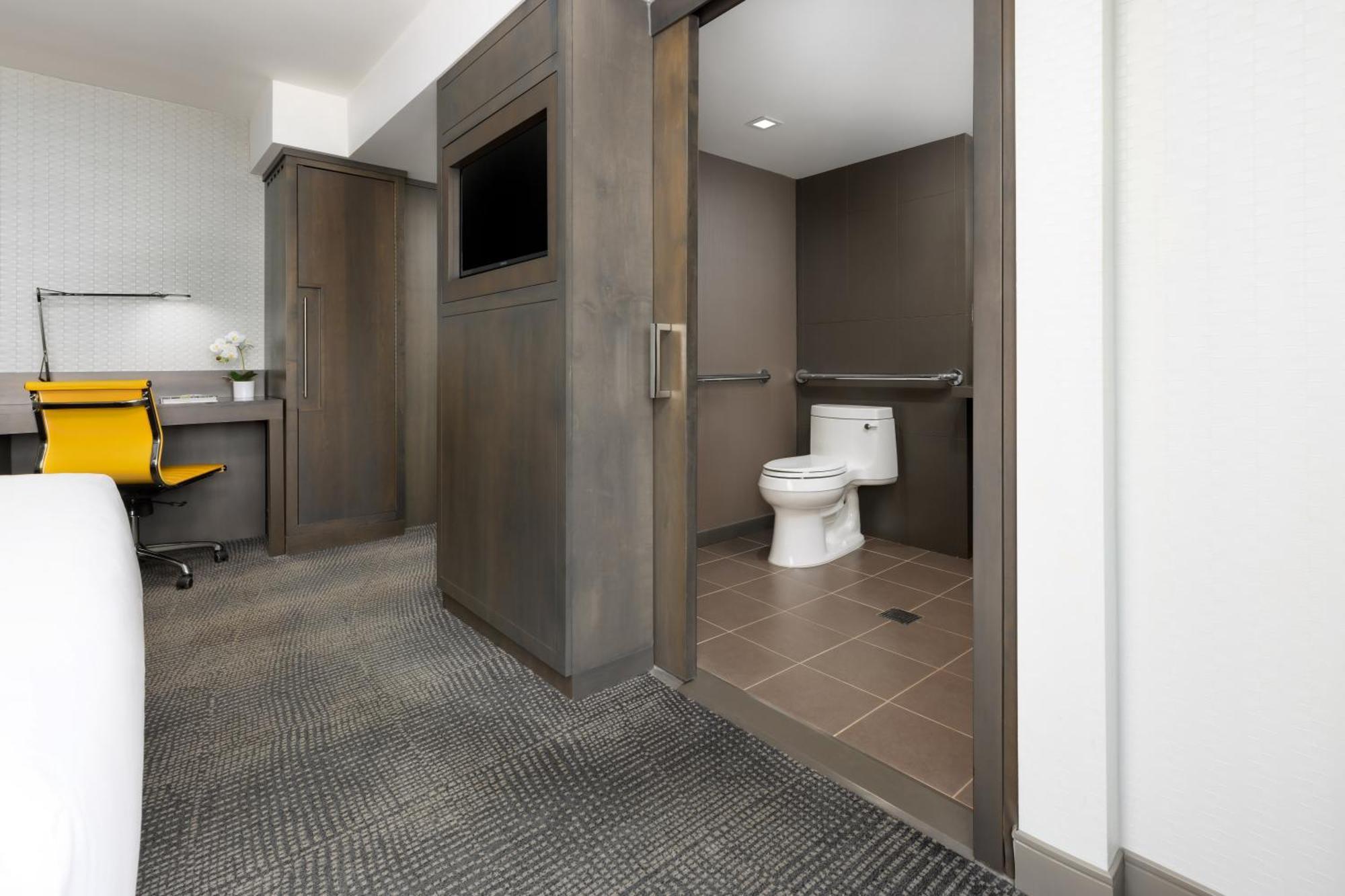 Social City View Accessible King-Roll Shower