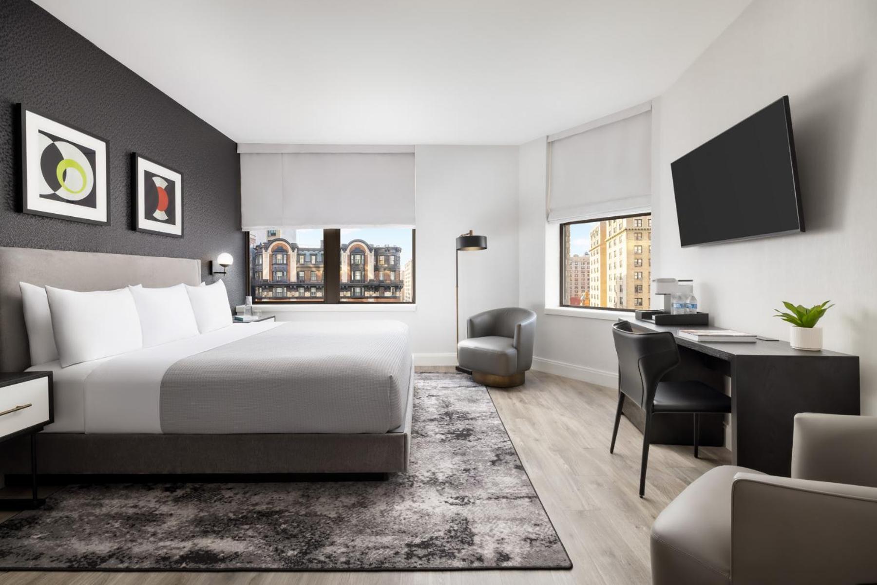 Hébergement de Luxe Lit King-Size - Vue sur Broadway