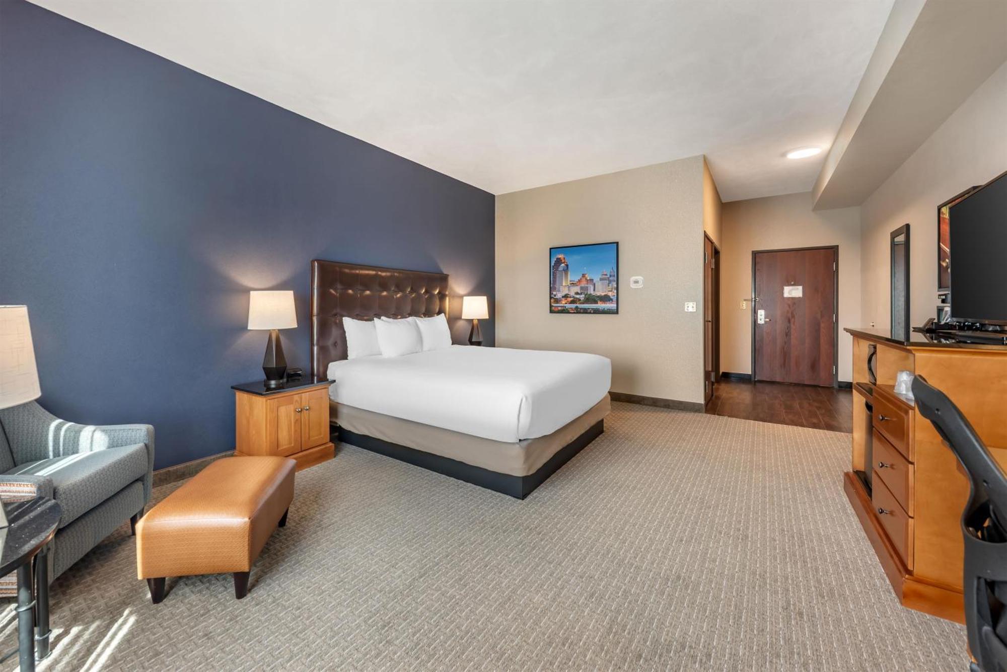 Deluxe King Room Hearing Accessible Roll Shower