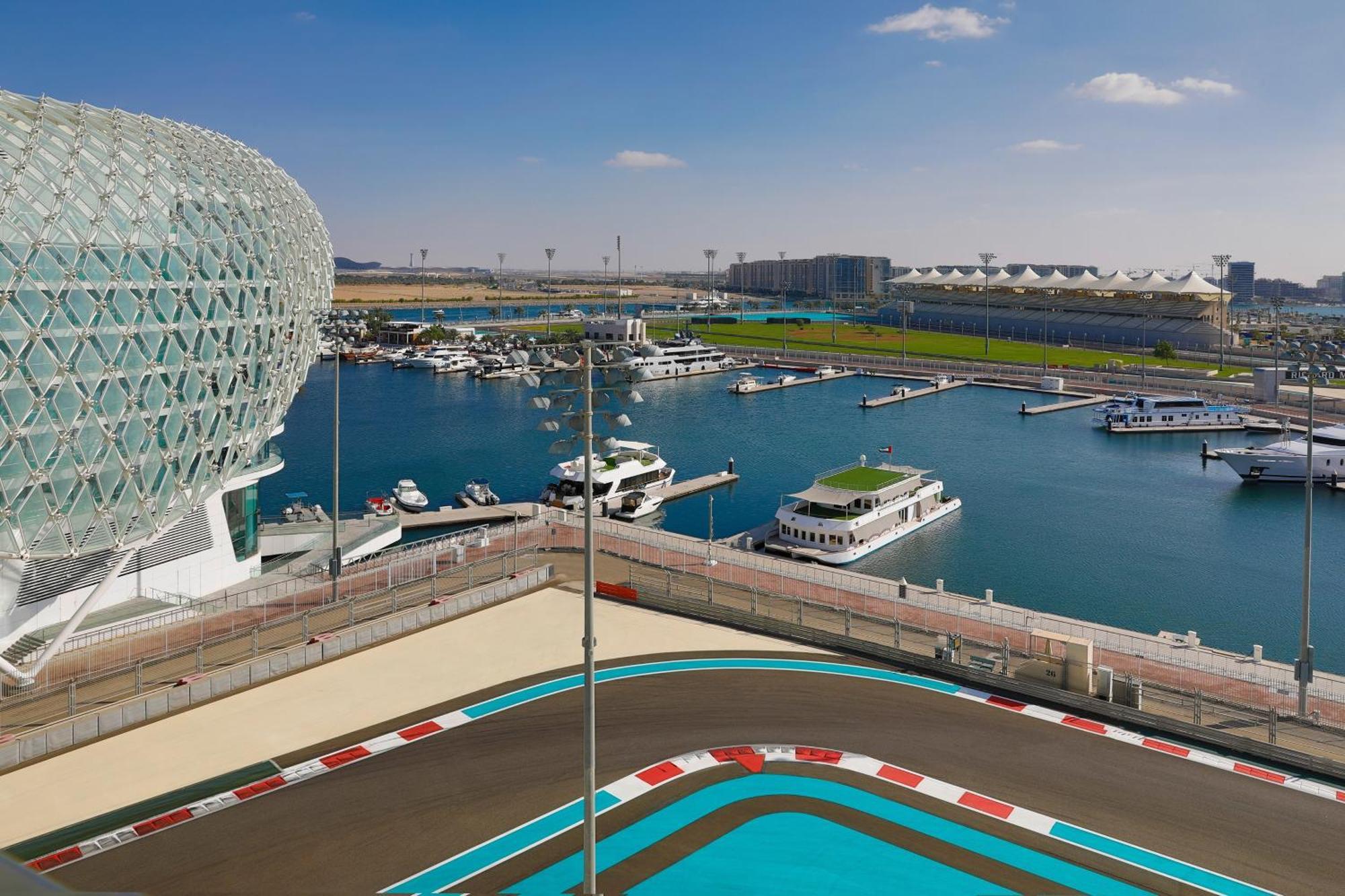Premier Guest room 1 King Race Track view Balcony Complimentary Yas Beach Access