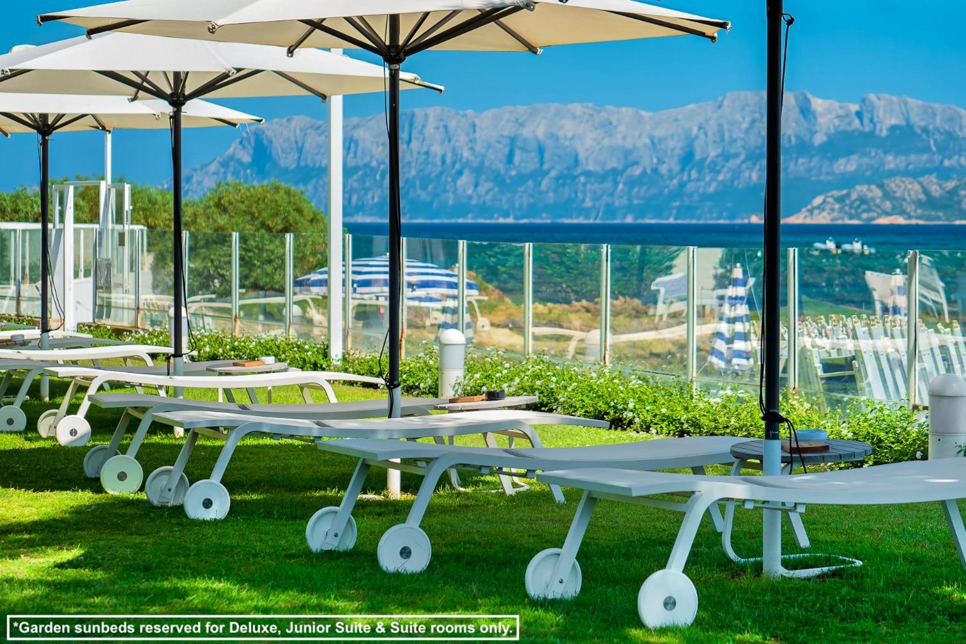 Deluxe Double or Twin Room Sea View Garden Sunbeds