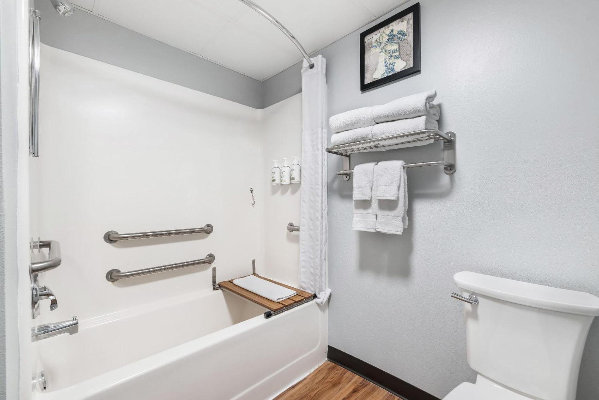 King Room One King Bed Roll Shower Mobility Accessible NonSmoking