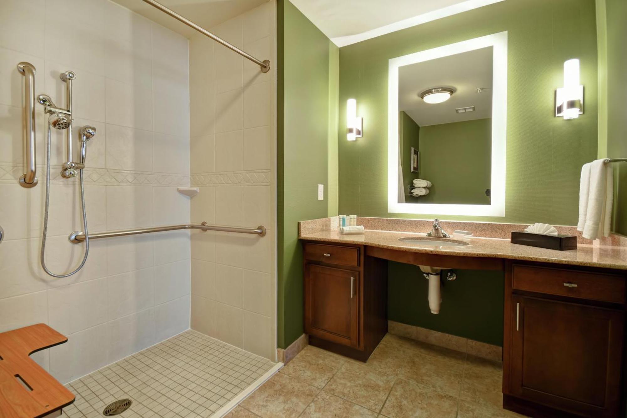 Suite Two Queen Beds Roll Shower Mobility Hearing Access or Non-Smoking