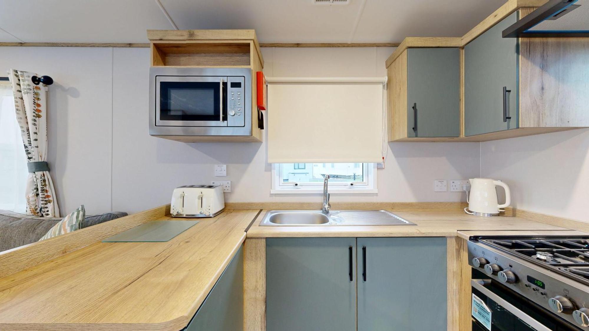 Two Bedroom Silver Caravan