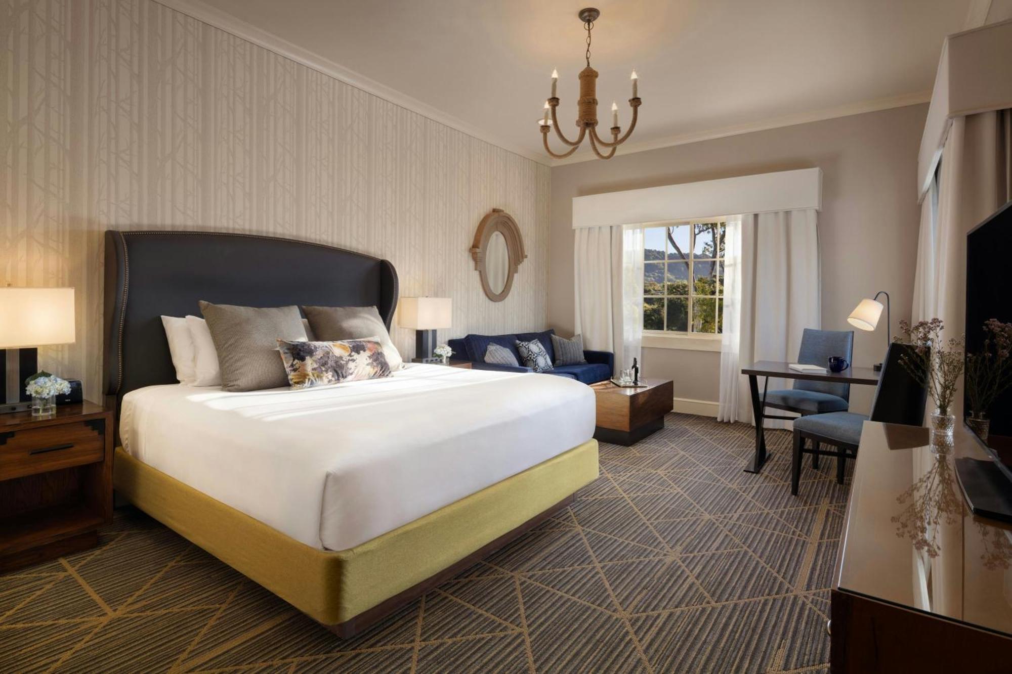 King Room with Sofa Bed and Partial River View