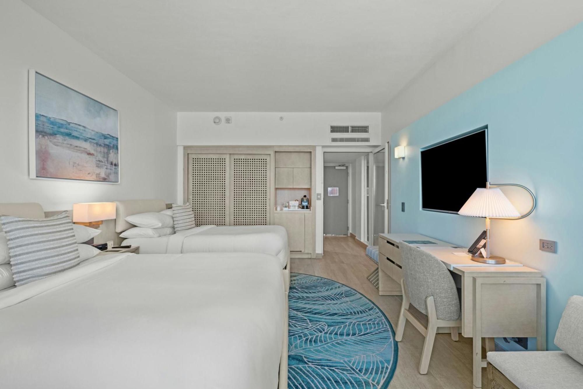 Deluxe Double Room Two Double Beds Ocean View