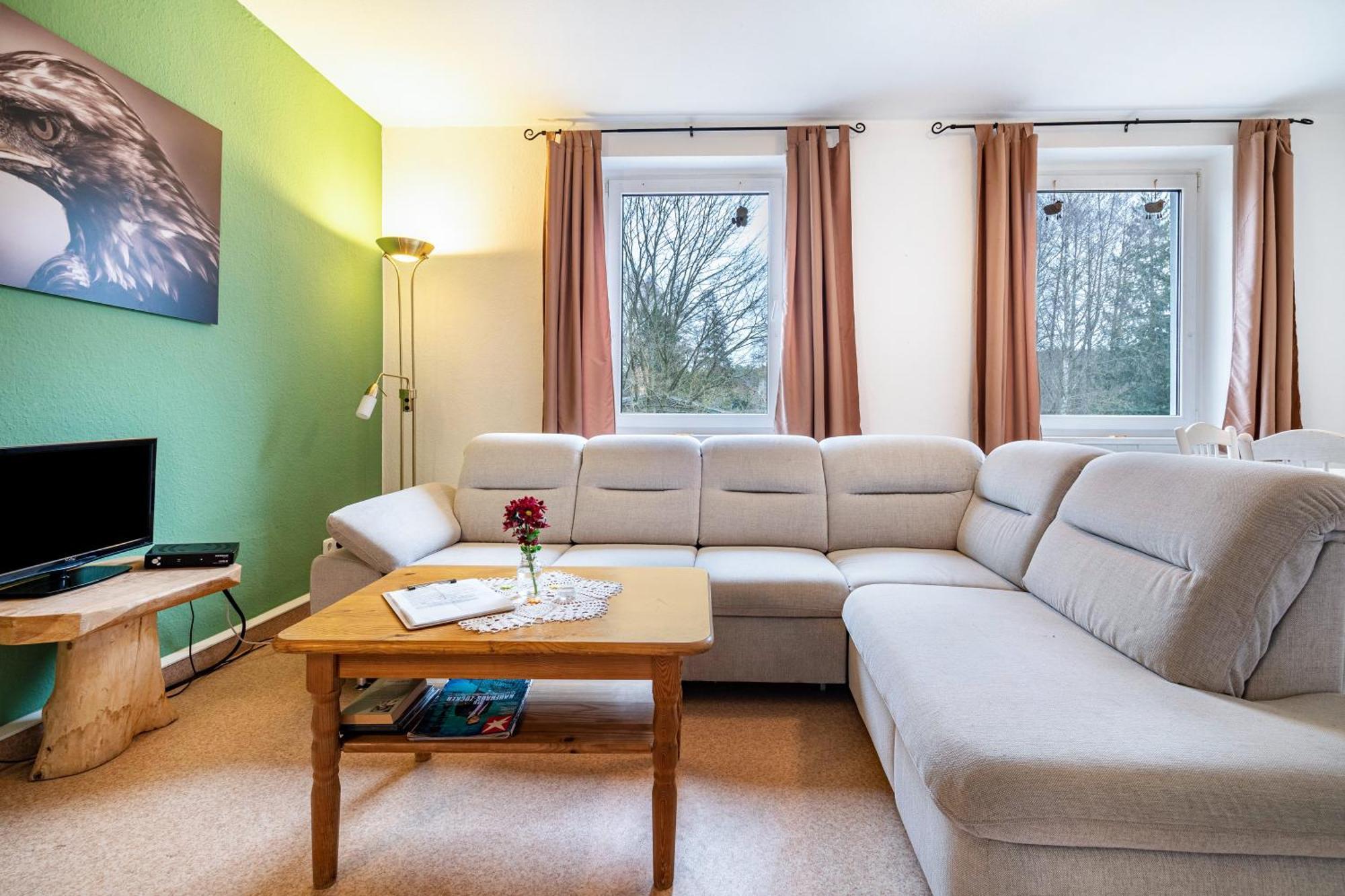 Deluxe-Apartment mit 2 Schlafzimmern und Gartenblick