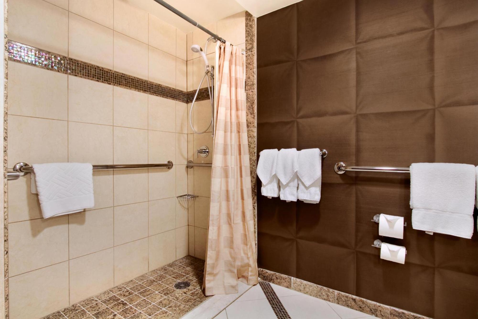 Double Room Two Double Beds Roll Shower Mobility Access