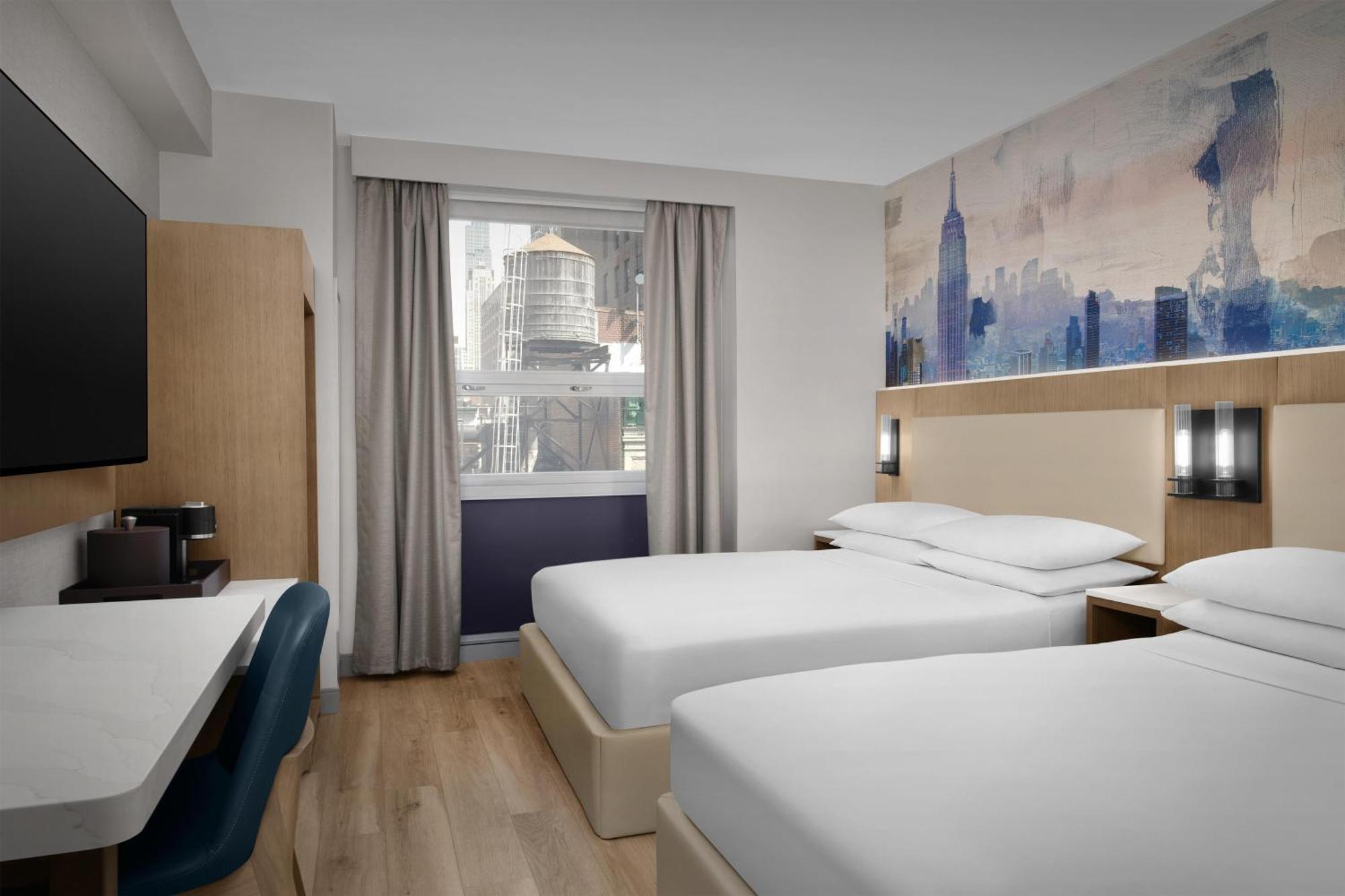 Queen Room with Two Queen Beds and City View